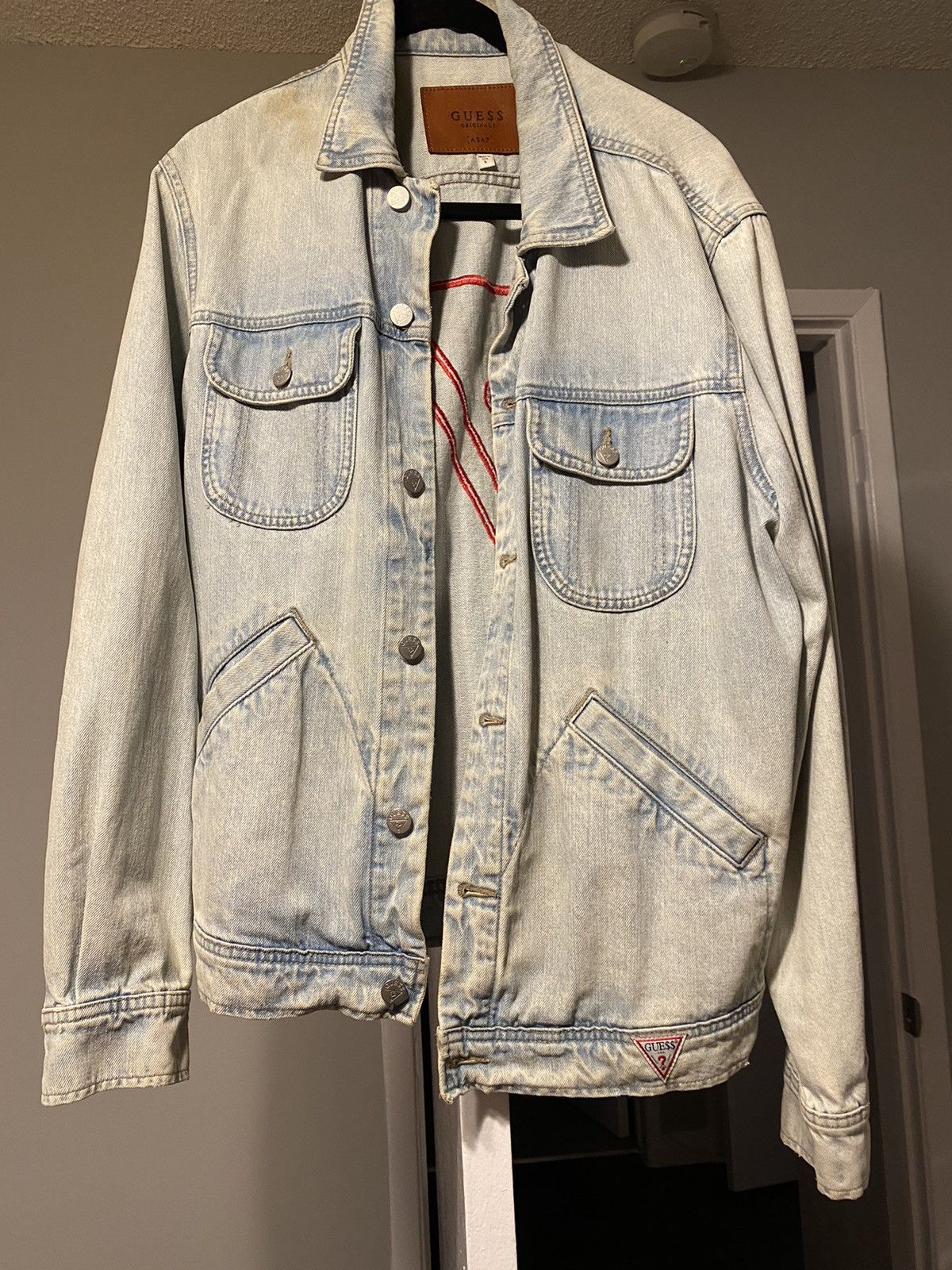 Guess Asap Rocky Guess Light Wash Denim Jacket | Grailed