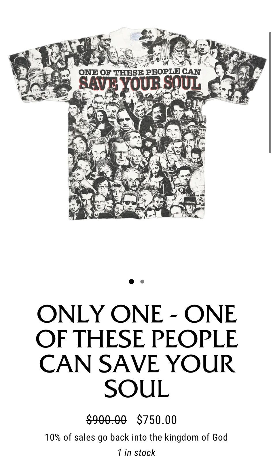 All Sport × Vintage Vintage Jesus One Of These People Can Save 
