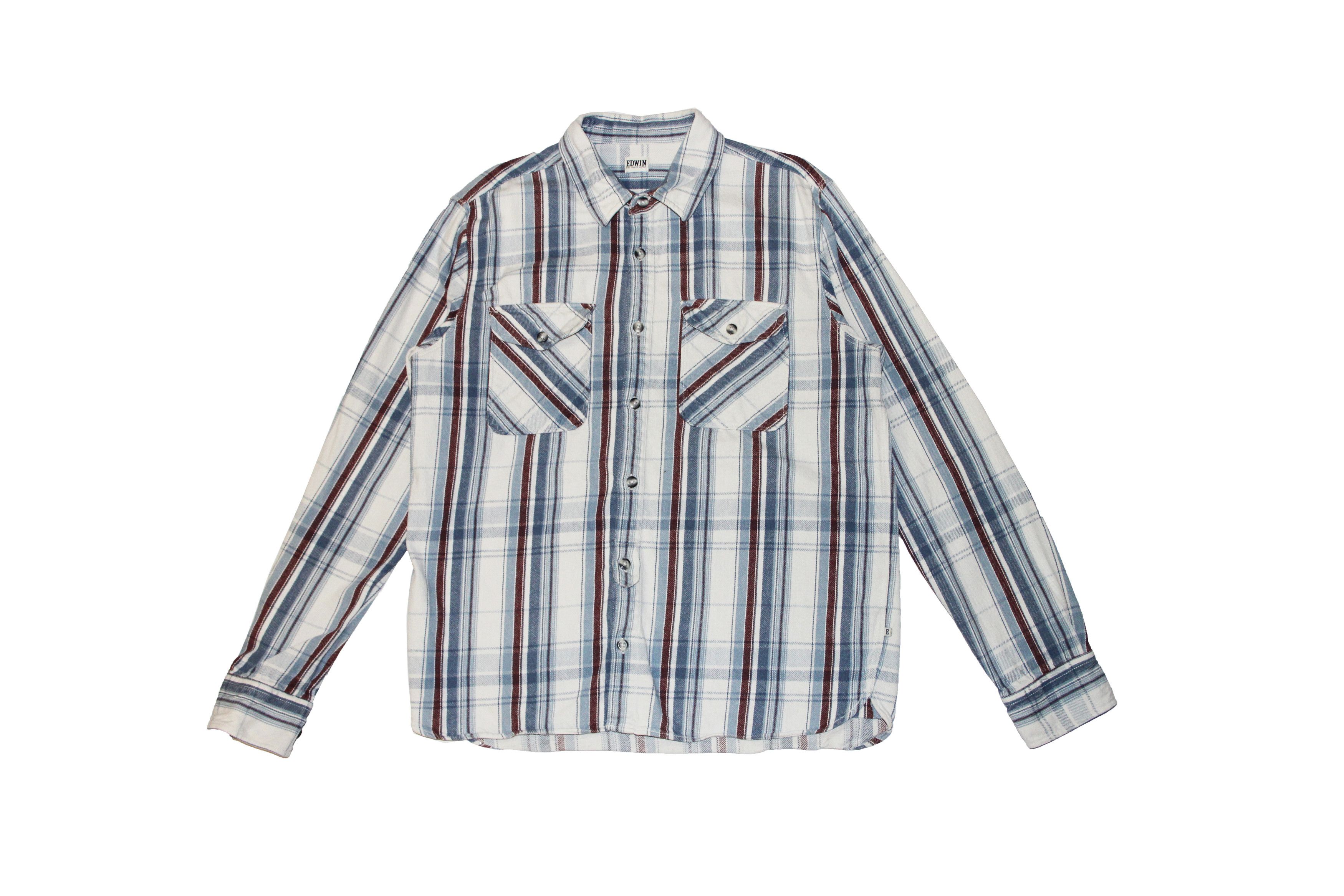 Edwin × Flannel × Japanese Brand Edwin flannel shirt Size US L / EU 52-54 / 3 - 1 Thumbnail