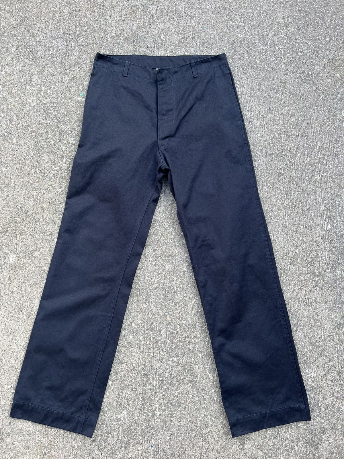 YARMO NORFOLK England Navy Blue Navy Chinos Trouser