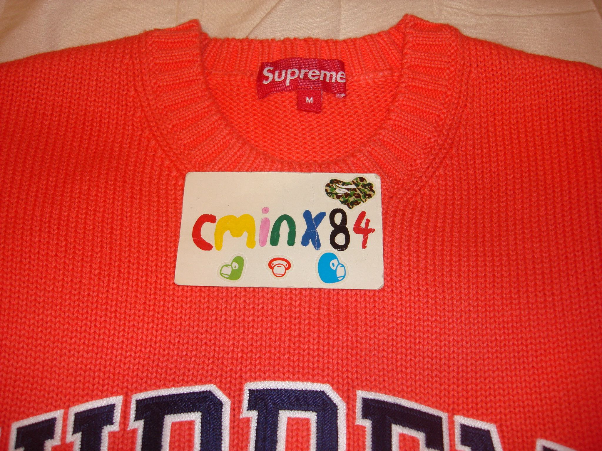 Supreme Supreme SS16 Tackle Twill Sweater Coral | Grailed