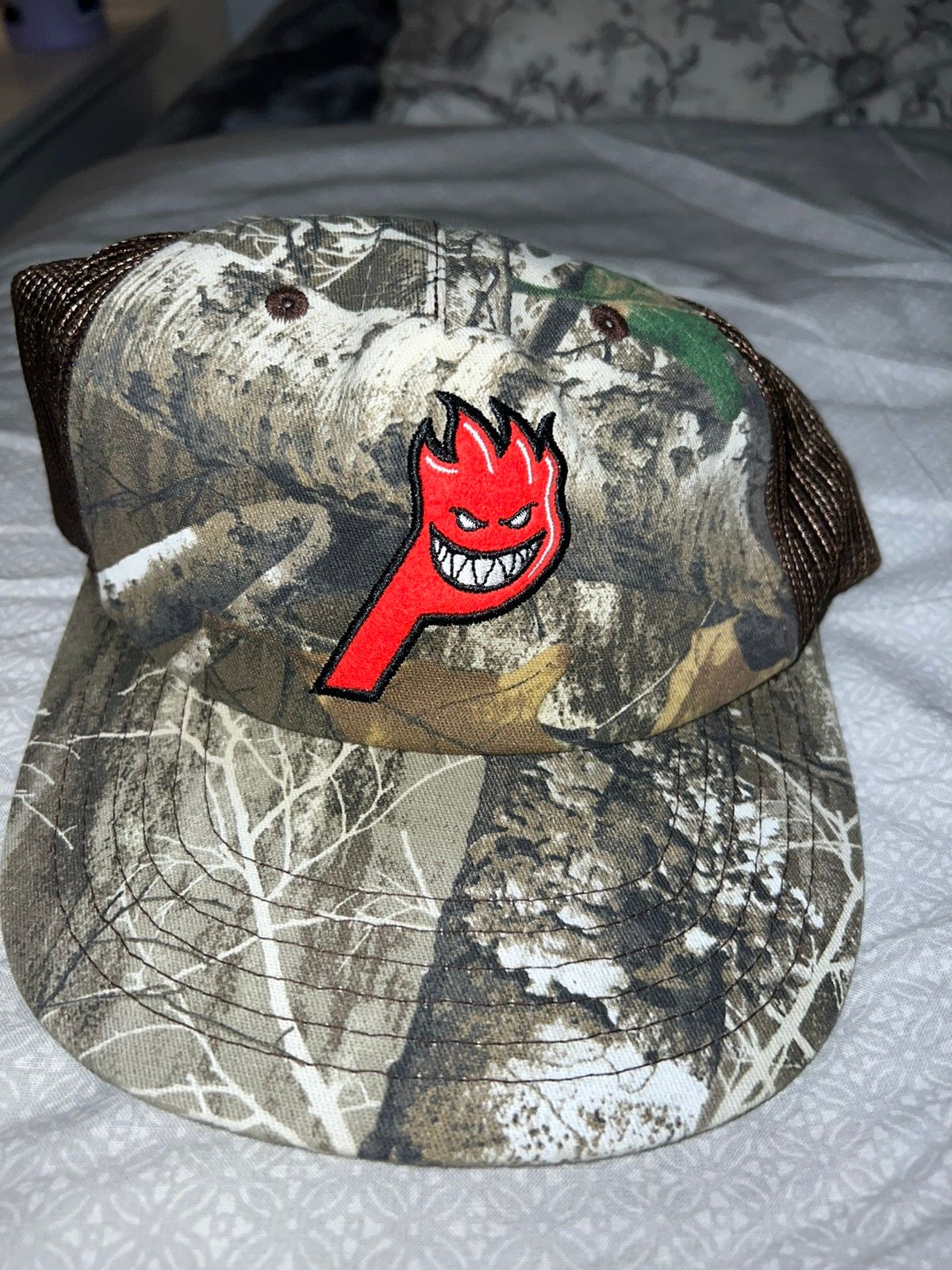 Palace Palace x spitfire camouflage trucker hat | Grailed