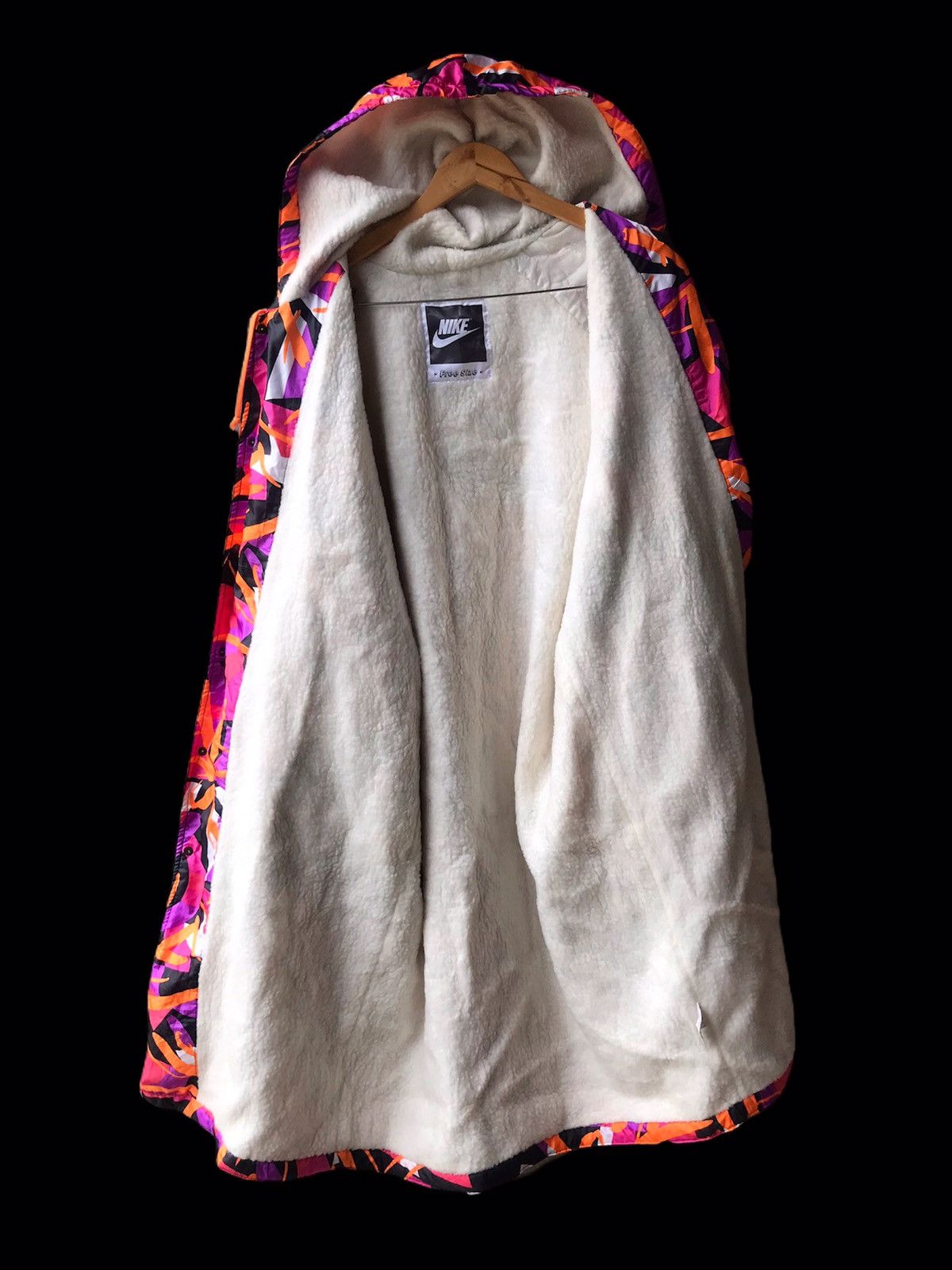 Nike × Vintage ❗️NICE DESIGN❗️Nike Big Logo Long Jacket Hoodie❗️ Size US L / EU 52-54 / 3 - 2 Thumbnail
