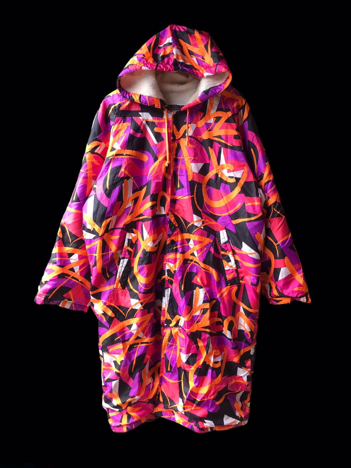 Nike × Vintage ❗️NICE DESIGN❗️Nike Big Logo Long Jacket Hoodie❗️ Size US L / EU 52-54 / 3 - 1 Thumbnail