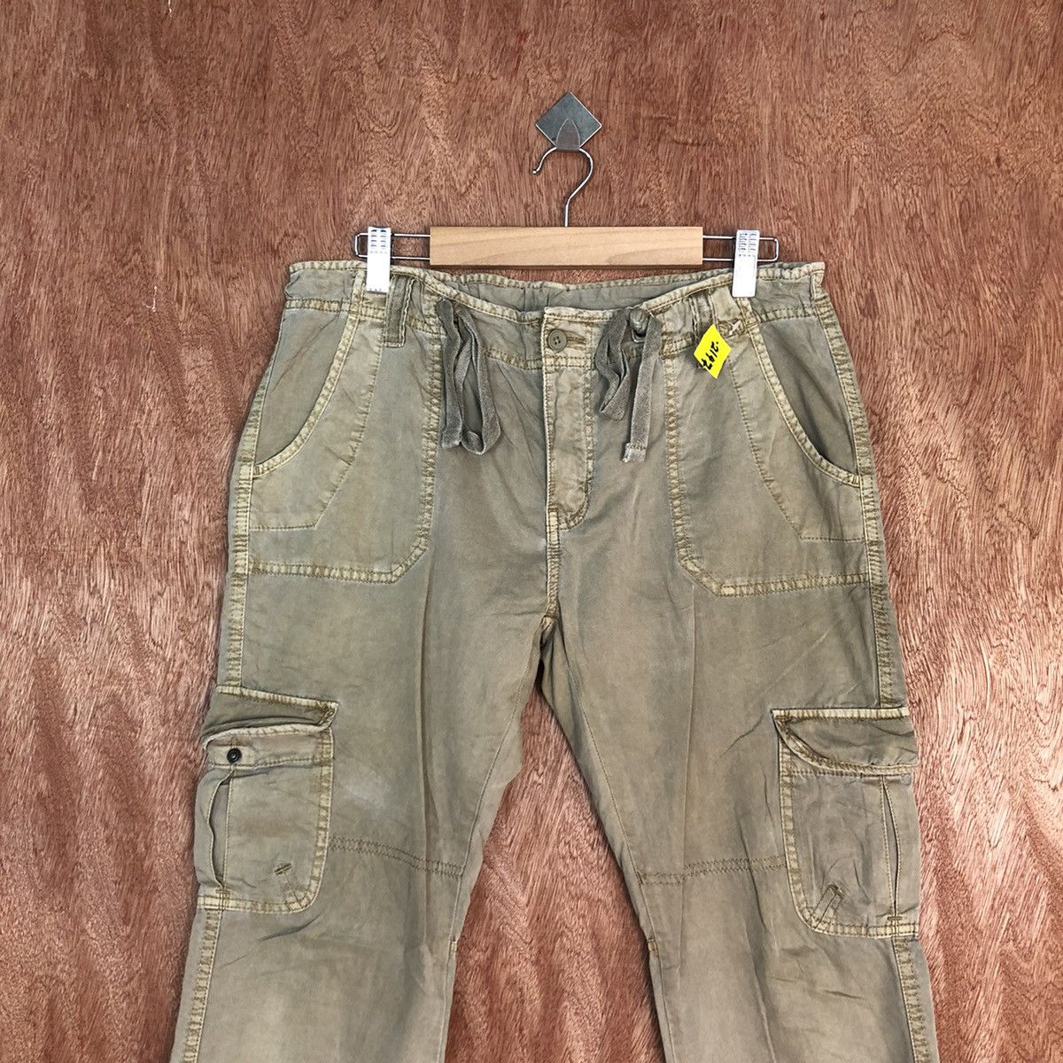 Japanese Brand DLL Japan Brown Multipocket utility Cargo Pants #2147 Size US 28 / EU 44 - 2 Thumbnail
