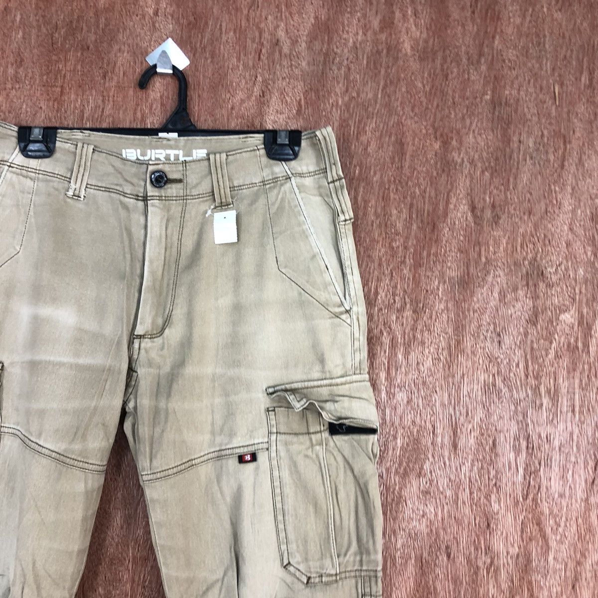 Faded Glory D Burtle Brown faded thrased Multipocket Cargo Pants #2151 Size US 29 - 5 Thumbnail