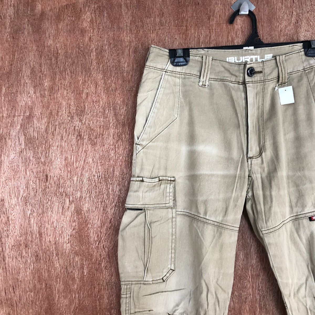 Faded Glory D Burtle Brown faded thrased Multipocket Cargo Pants #2151 Size US 29 - 6 Thumbnail