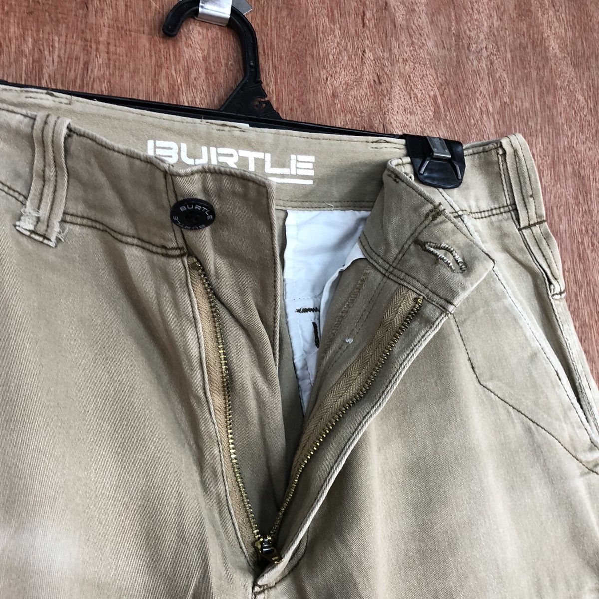 Faded Glory D Burtle Brown faded thrased Multipocket Cargo Pants #2151 Size US 29 - 10 Thumbnail