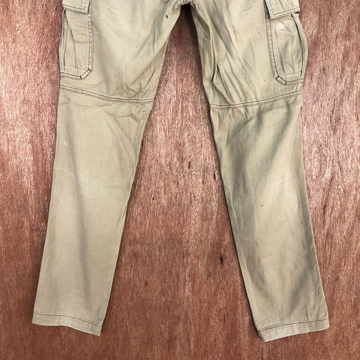 Faded Glory D Burtle Brown faded thrased Multipocket Cargo Pants #2151 Size US 29 - 13 Thumbnail
