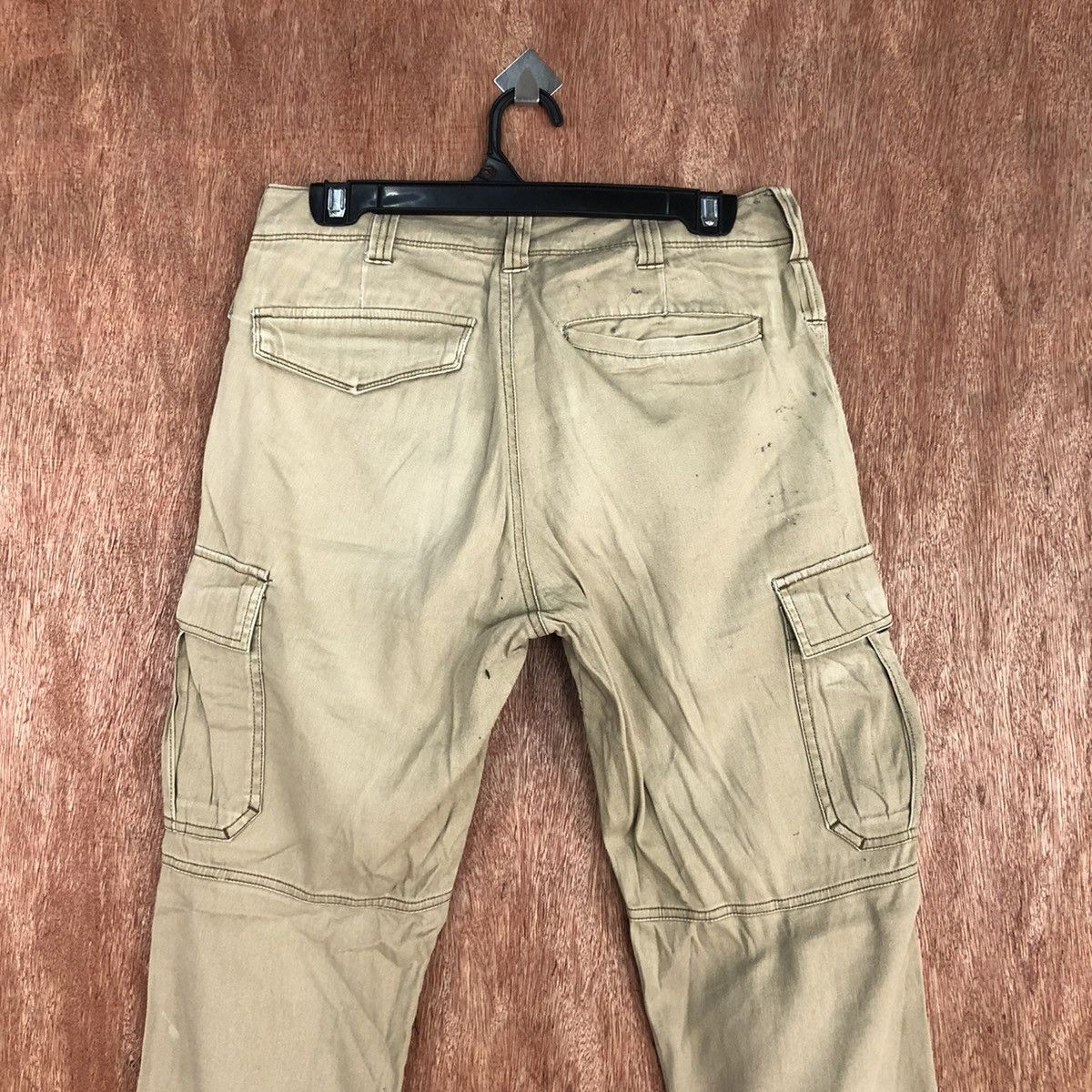 Faded Glory D Burtle Brown faded thrased Multipocket Cargo Pants #2151 Size US 29 - 12 Thumbnail