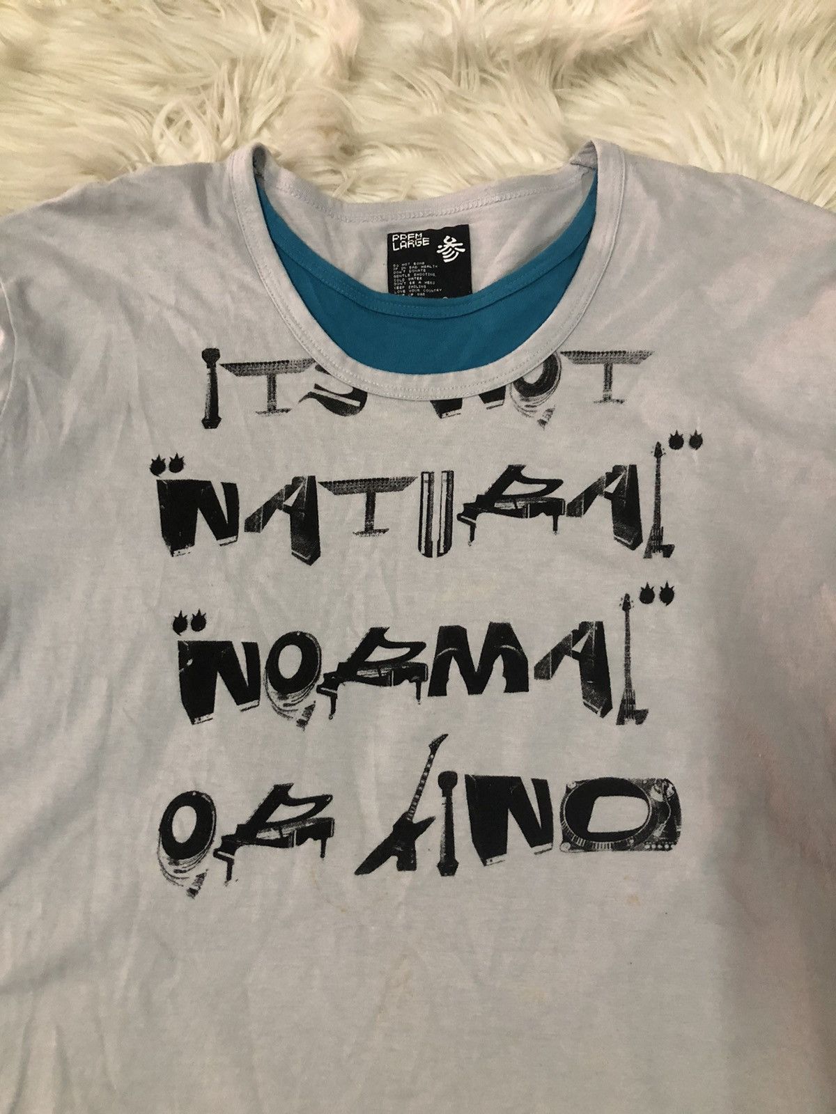 Japanese Brand PPFM long sleeve shirt ‘it not natural normal or kind’ Size US L / EU 52-54 / 3 - 2 Thumbnail