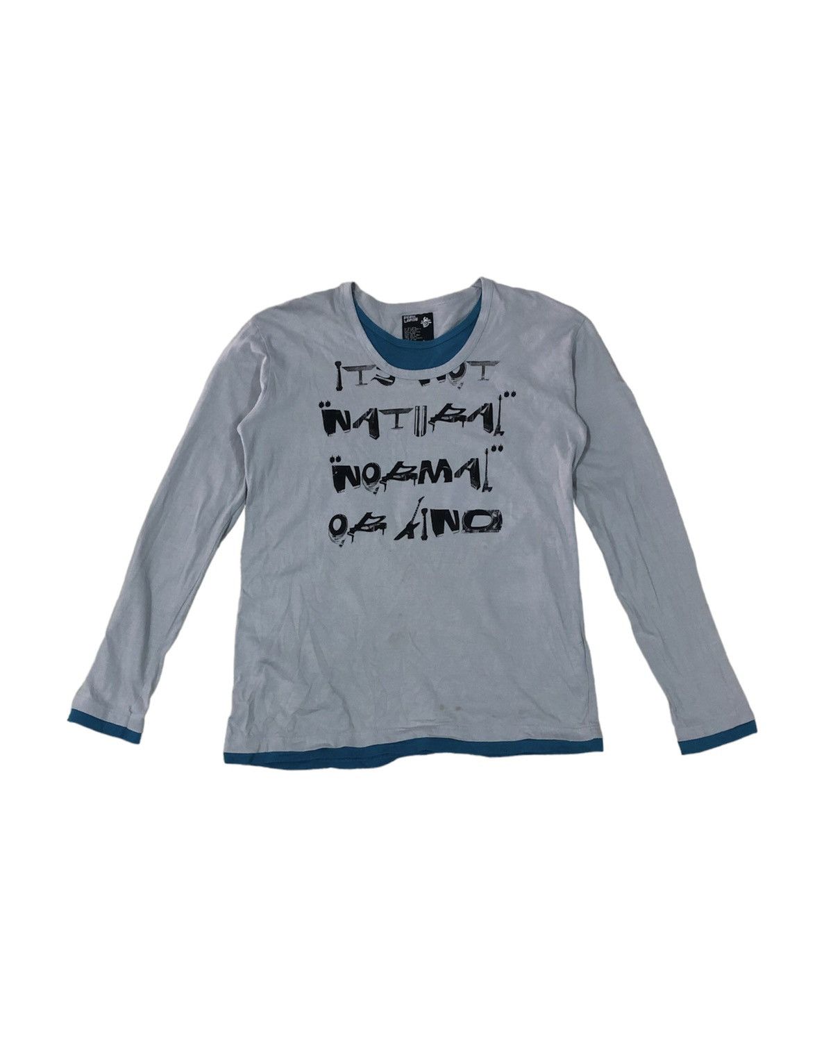 Japanese Brand PPFM long sleeve shirt ‘it not natural normal or kind’ Size US L / EU 52-54 / 3 - 1 Thumbnail