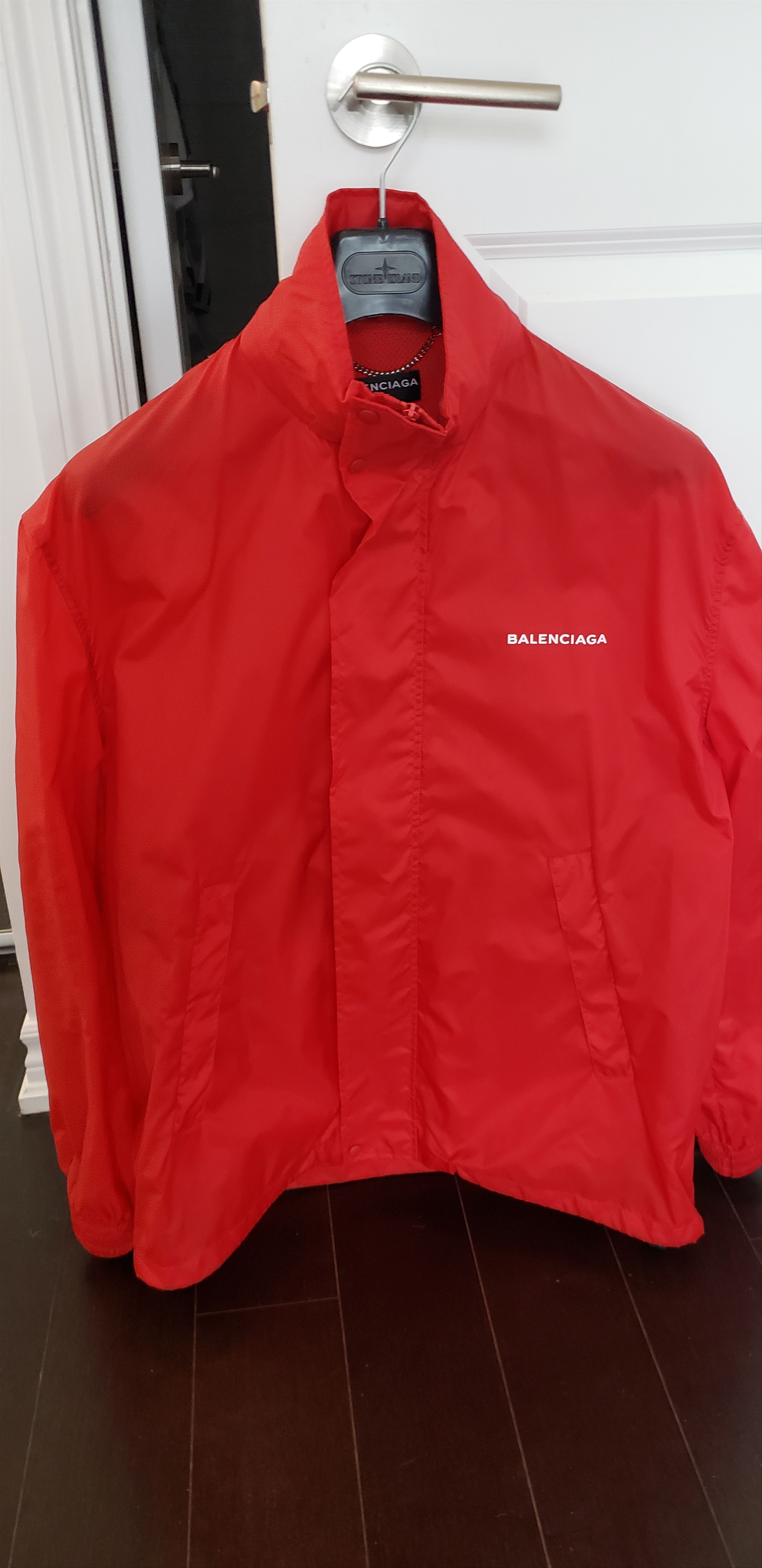 Balenciaga Balenciaga Logo Windbreaker Size US S / EU 44-46 / 1 - 1 Thumbnail