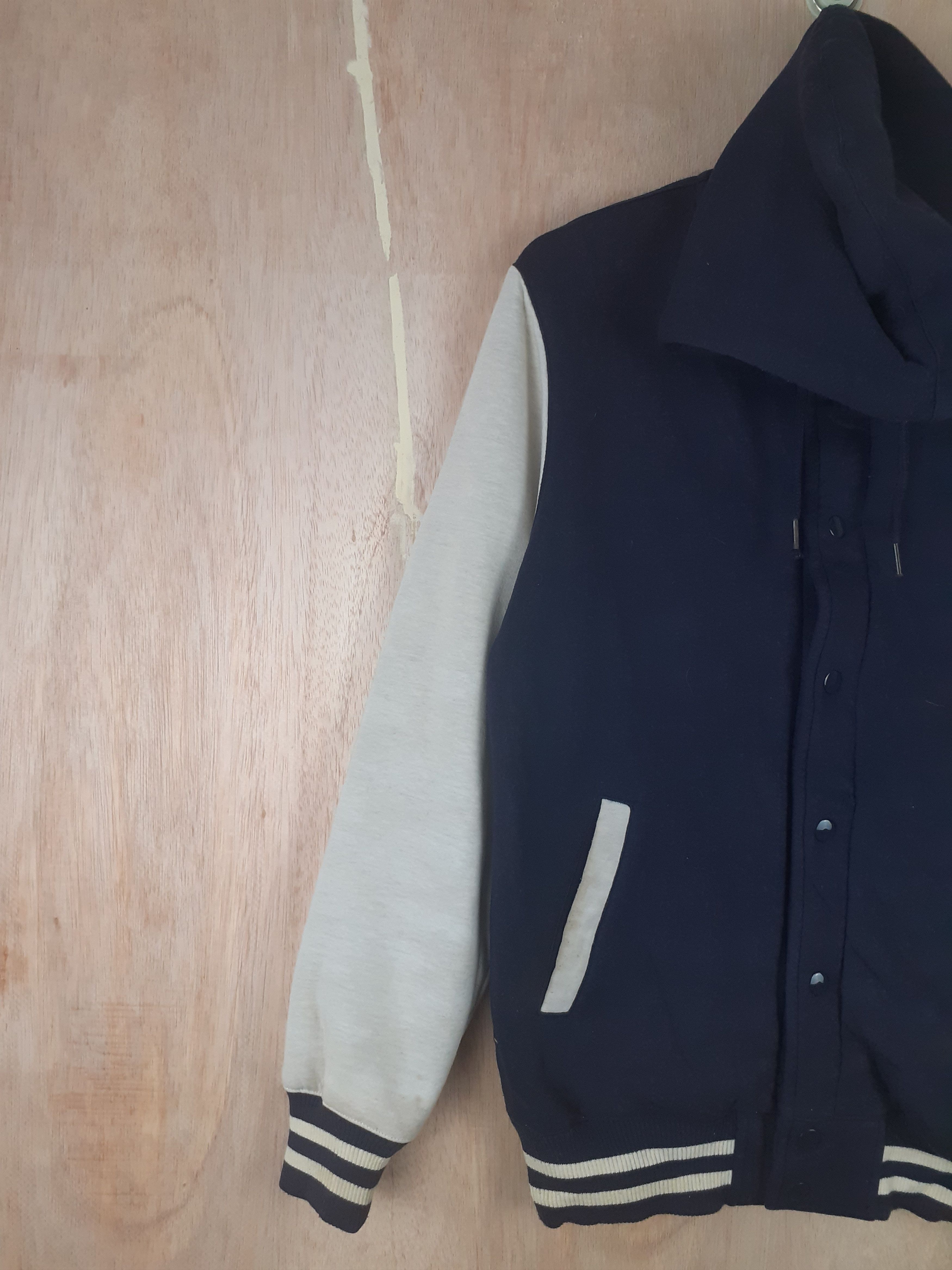 Japanese Brand GU blue varsity hoodie sweater #3072 Size US M / EU 48-50 / 2 - 5 Thumbnail