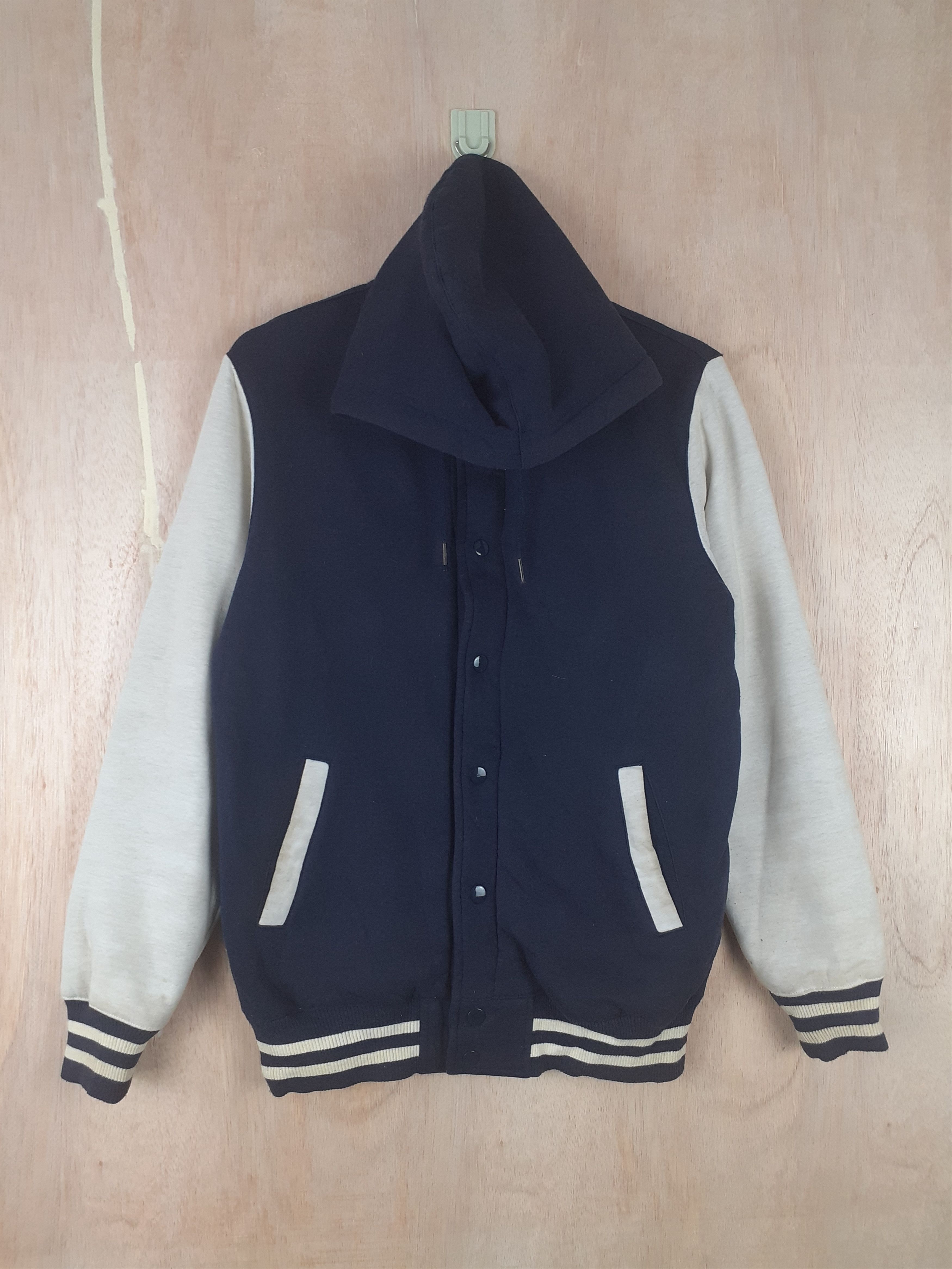 Japanese Brand GU blue varsity hoodie sweater #3072 Size US M / EU 48-50 / 2 - 1 Thumbnail