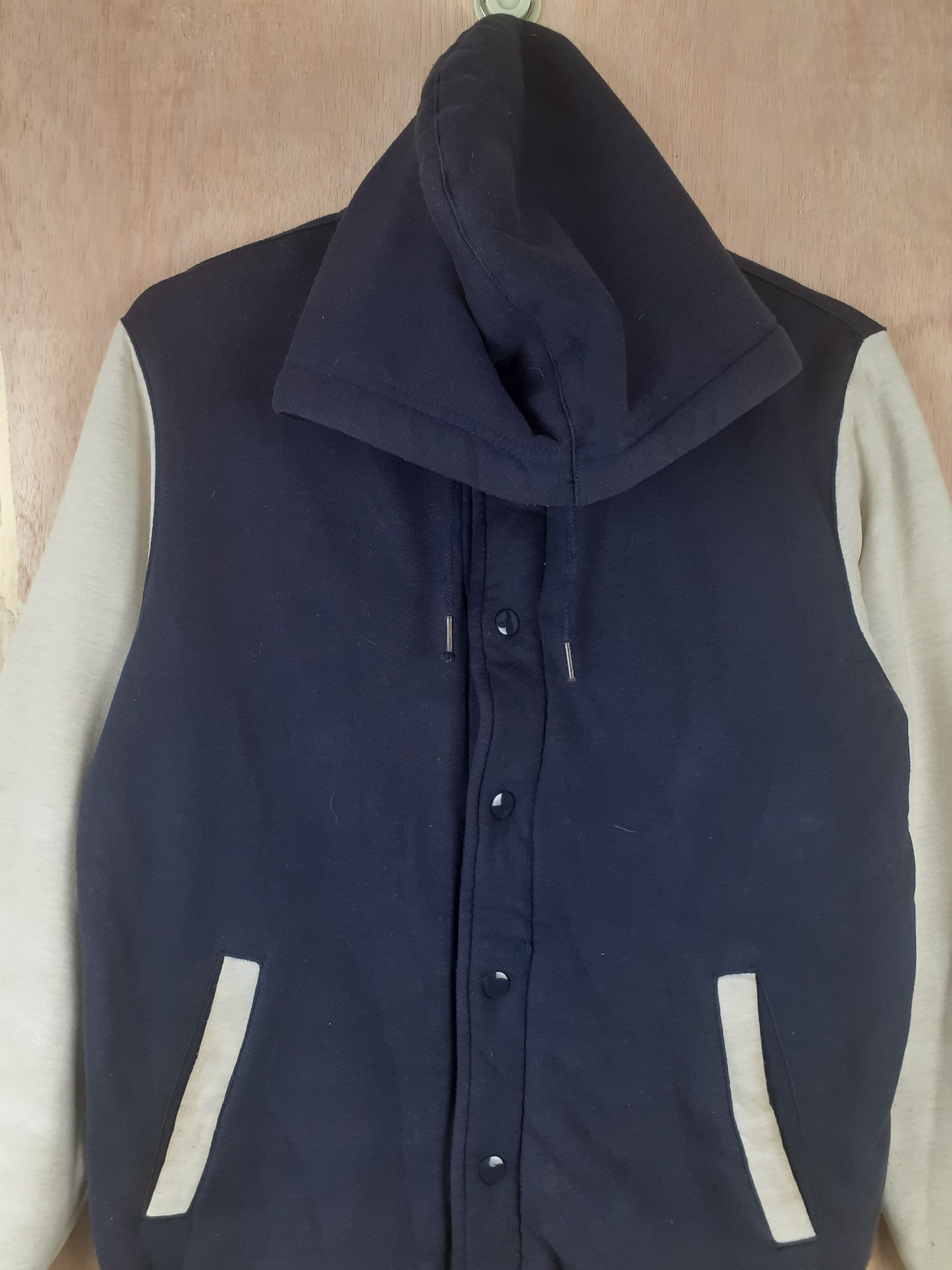 Japanese Brand GU blue varsity hoodie sweater #3072 Size US M / EU 48-50 / 2 - 2 Thumbnail