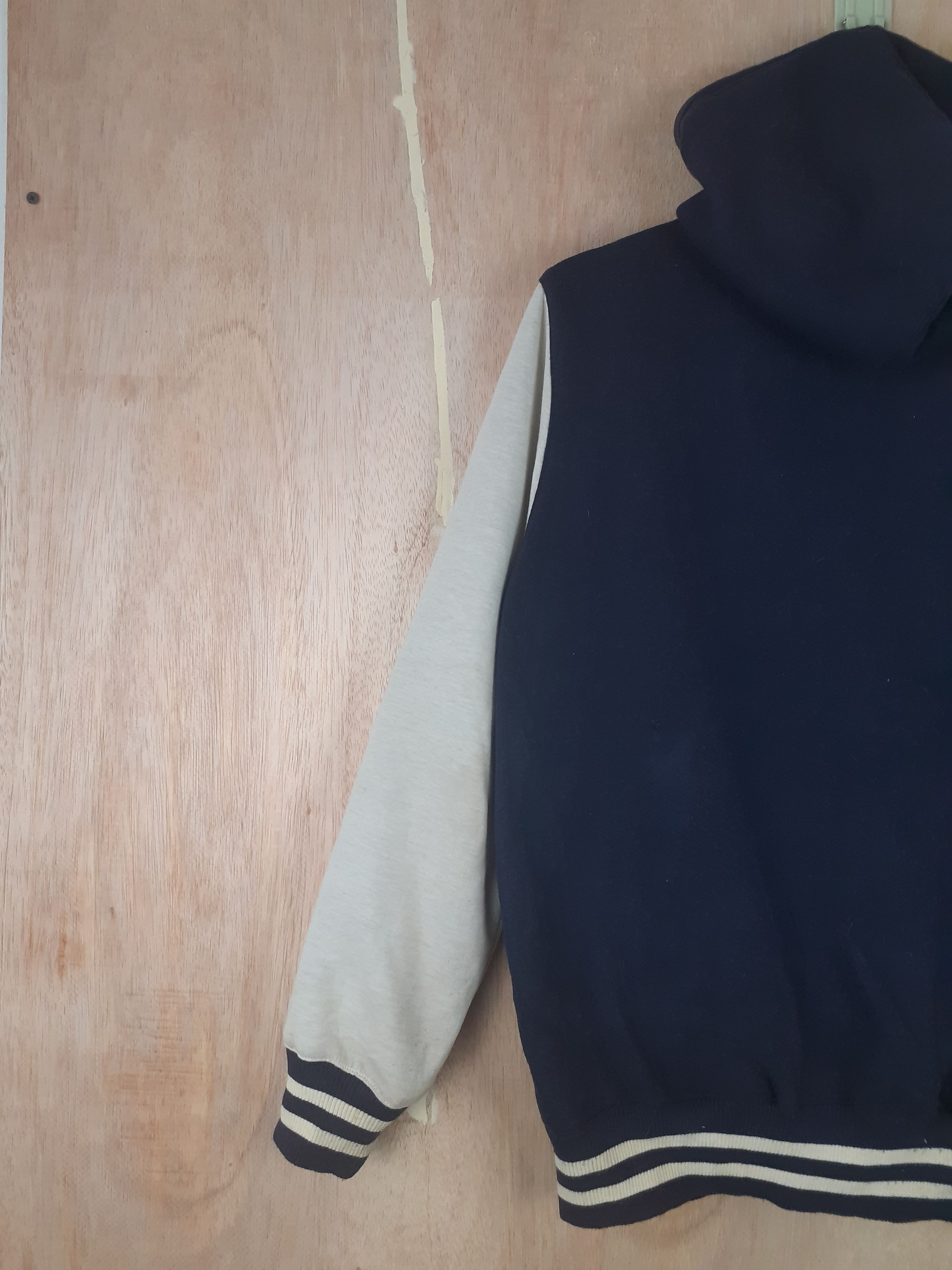 Japanese Brand GU blue varsity hoodie sweater #3072 Size US M / EU 48-50 / 2 - 8 Thumbnail