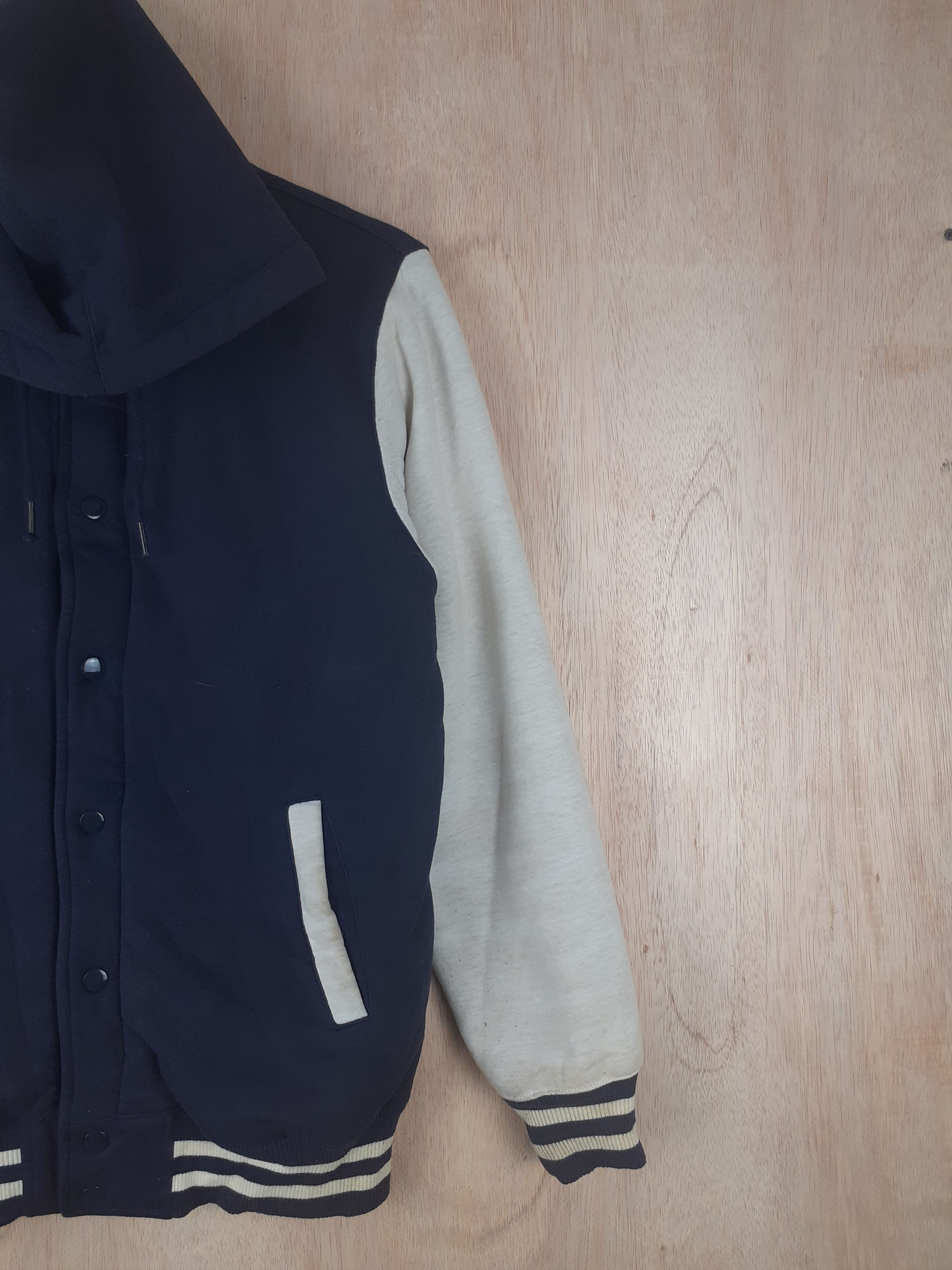 Japanese Brand GU blue varsity hoodie sweater #3072 Size US M / EU 48-50 / 2 - 6 Thumbnail