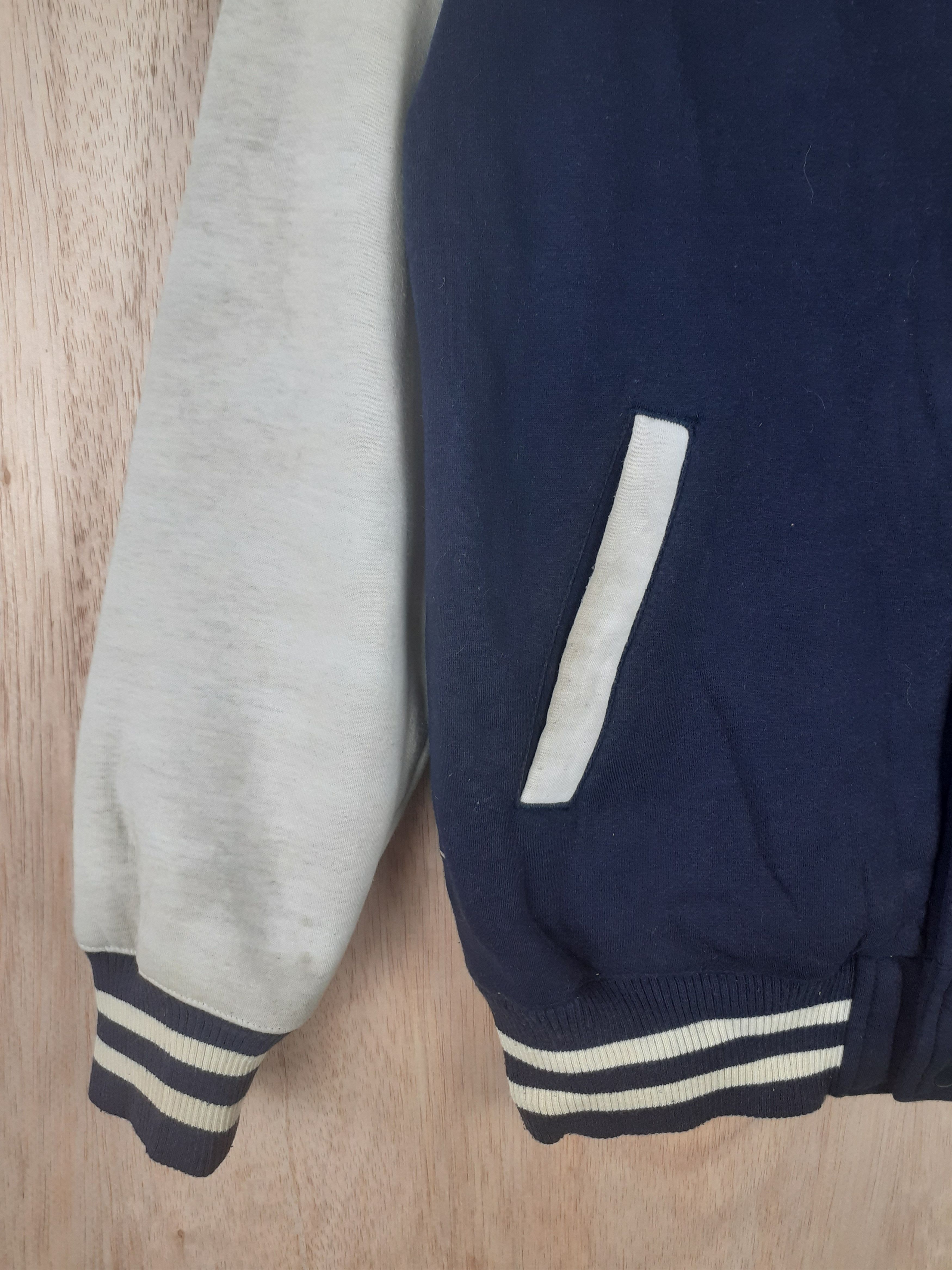 Japanese Brand GU blue varsity hoodie sweater #3072 Size US M / EU 48-50 / 2 - 4 Thumbnail