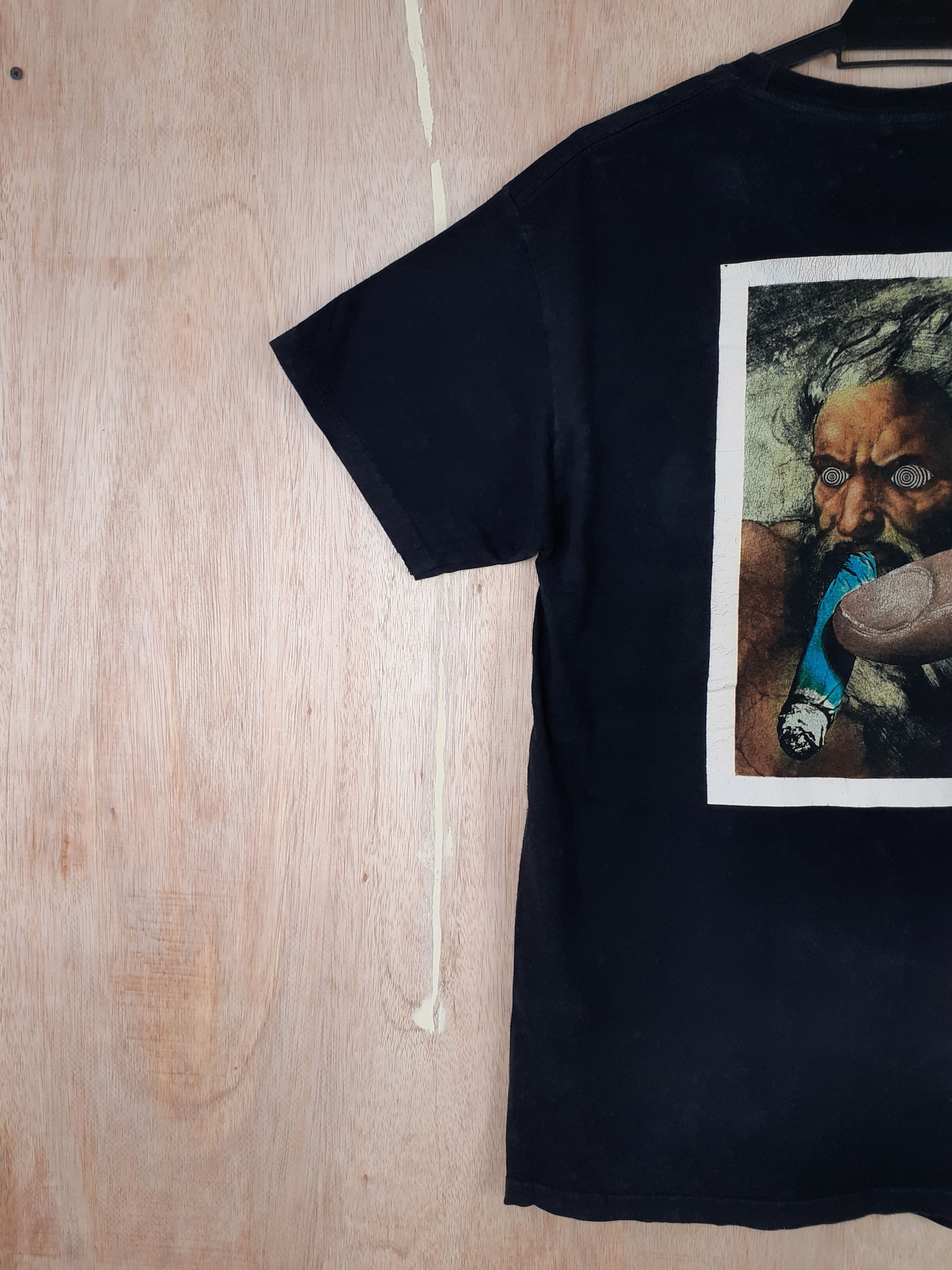 Japanese Brand × Obey Obey smoking art black Tshirt #pakaidumoh Size US M / EU 48-50 / 2 - 3 Thumbnail