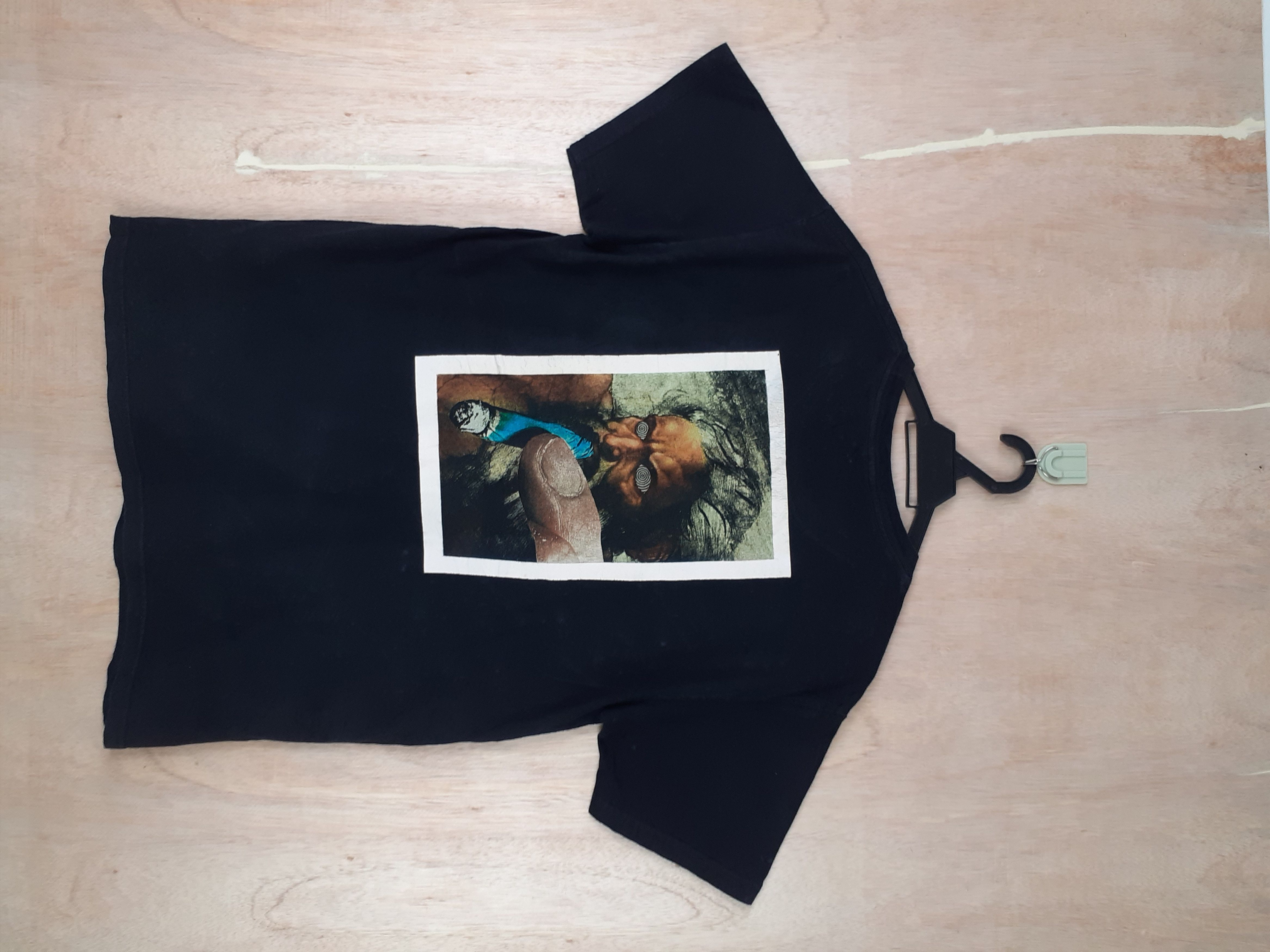 image of Obey Smoking Art Black Tshirt 3037, Men's (Size Medium)
