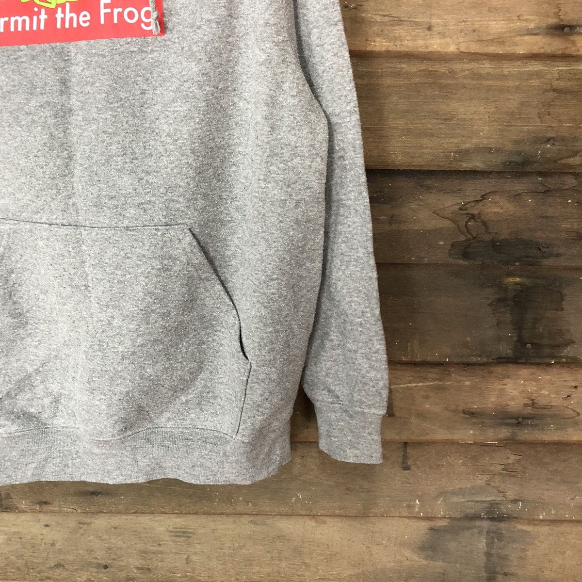 Cartoon Network Kermit The Frog the muppet Grey Hoodies sweatshirt #4011 Size US L / EU 52-54 / 3 - 5 Thumbnail