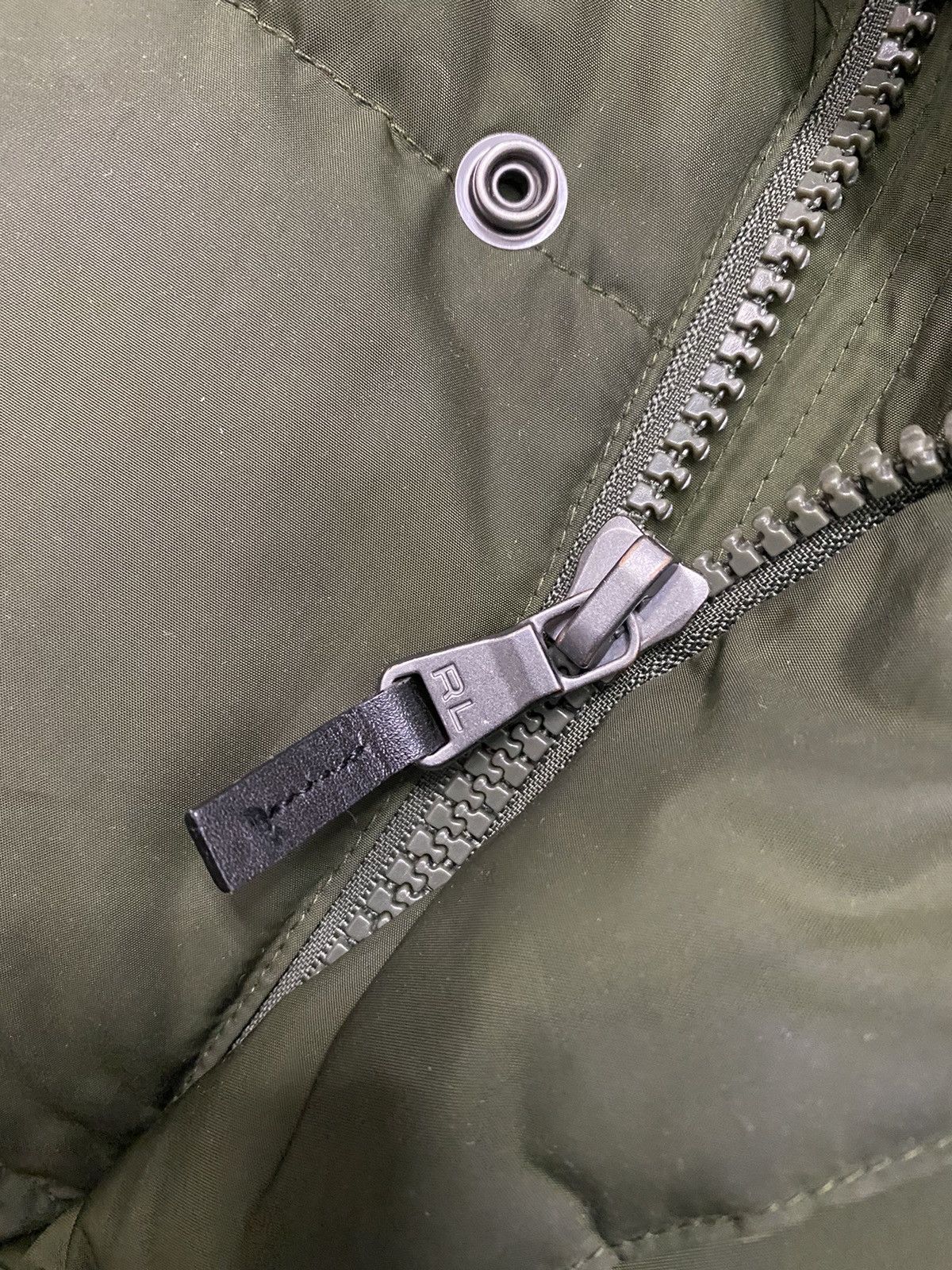 vintage 90’s Olive Polo Ralph Lauren Puffer Jacket with Hood