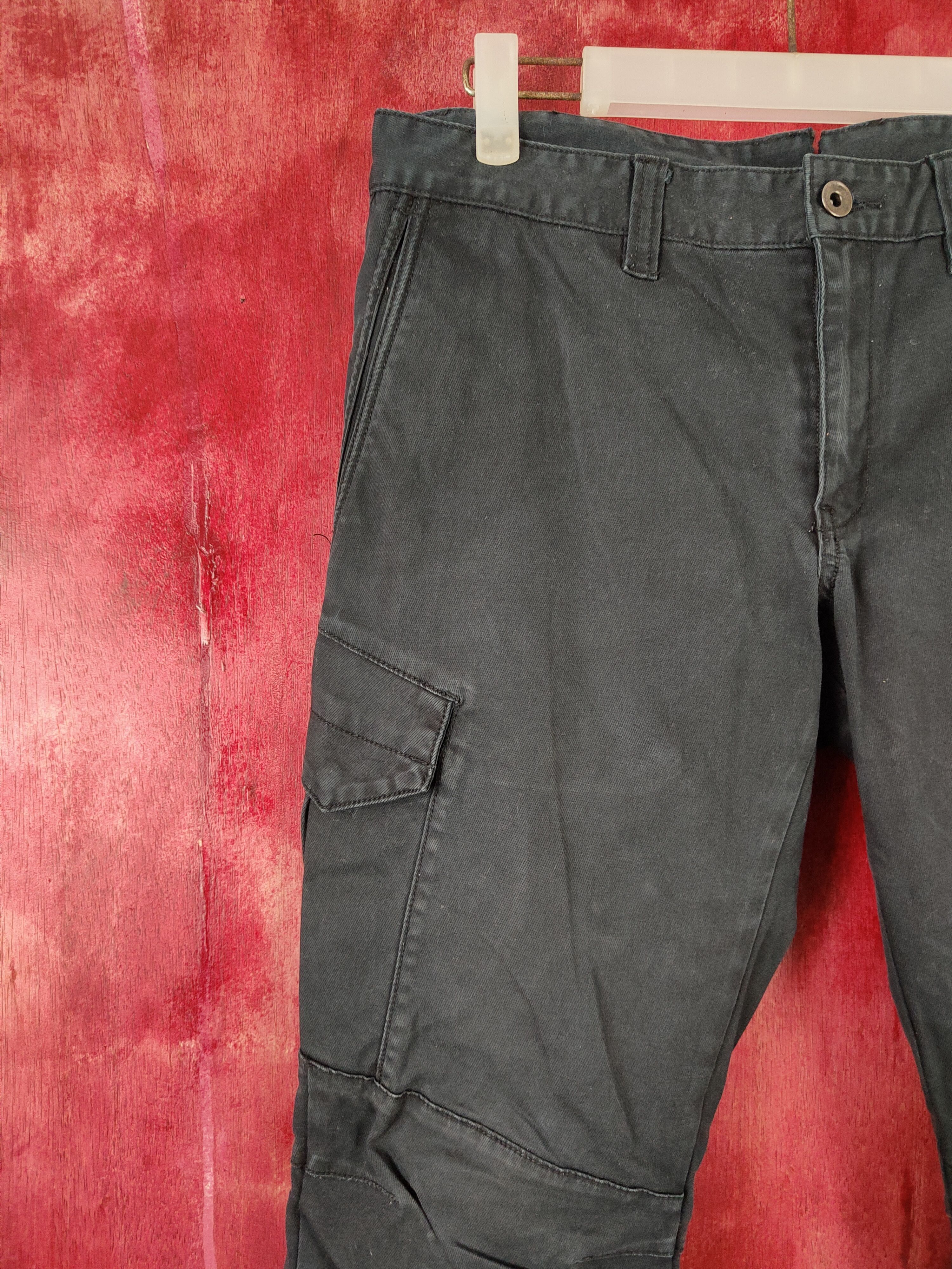 Japanese Brand × Vintage BG-Bird 3ix Dark Blue Multi Pocket Cargo Pants #S447 Size US 32 / EU 48 - 3 Thumbnail