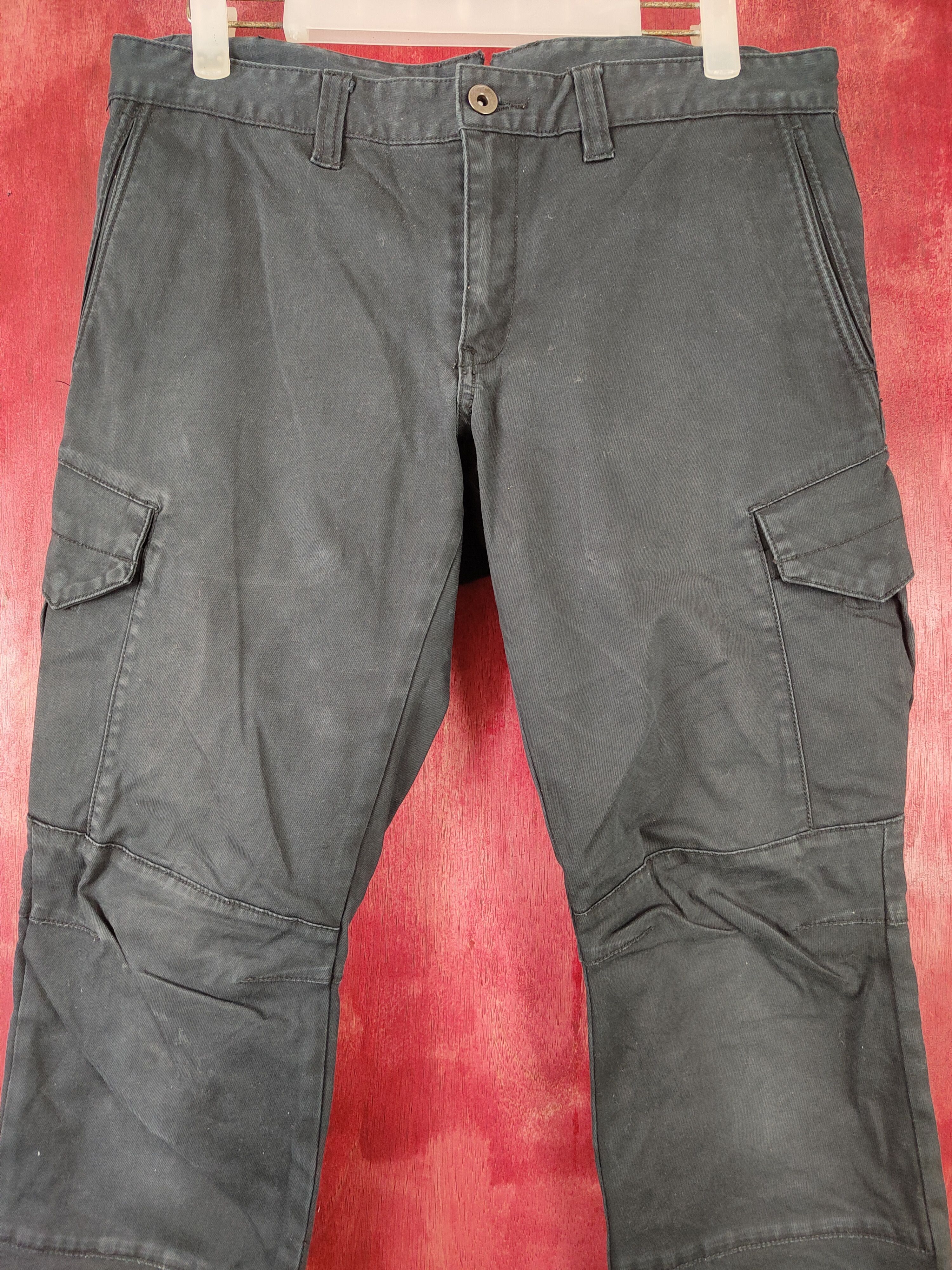 Japanese Brand × Vintage BG-Bird 3ix Dark Blue Multi Pocket Cargo Pants #S447 Size US 32 / EU 48 - 2 Thumbnail