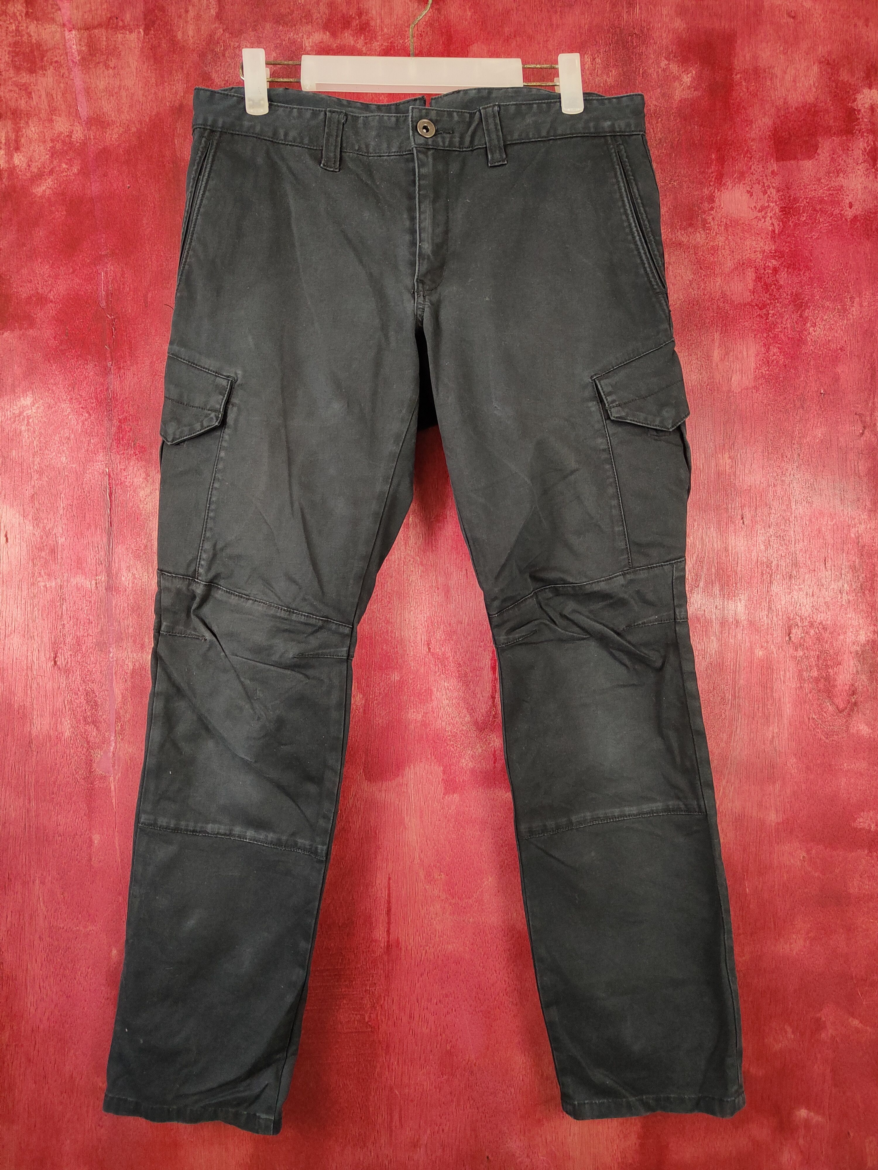 Japanese Brand × Vintage BG-Bird 3ix Dark Blue Multi Pocket Cargo Pants #S447 Size US 32 / EU 48 - 1 Thumbnail