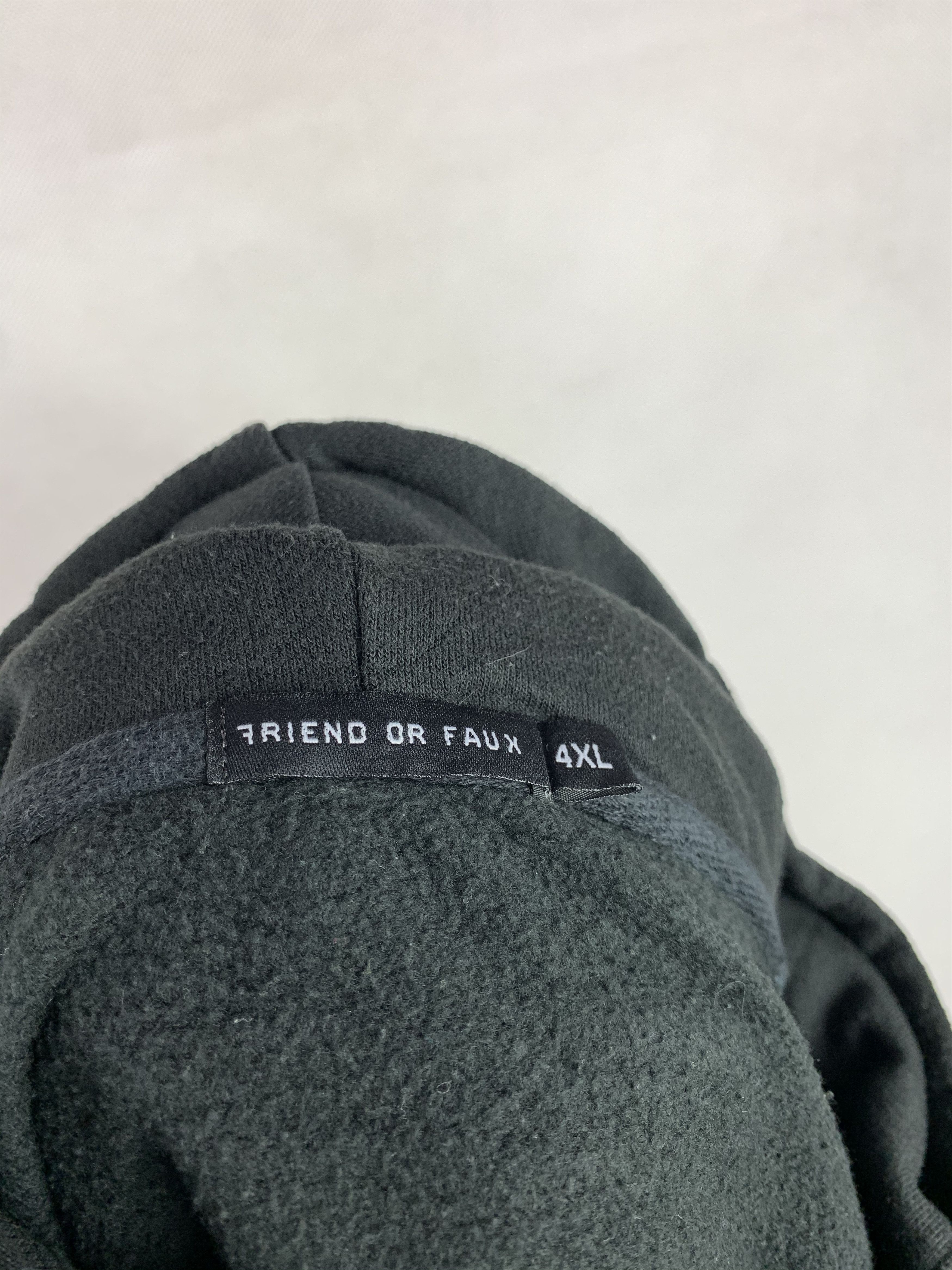Japanese Brand 🔥Friend or Faux Brand Oversized Hoodie Sweater Size US XXL / EU 58 / 5 - 7 Thumbnail