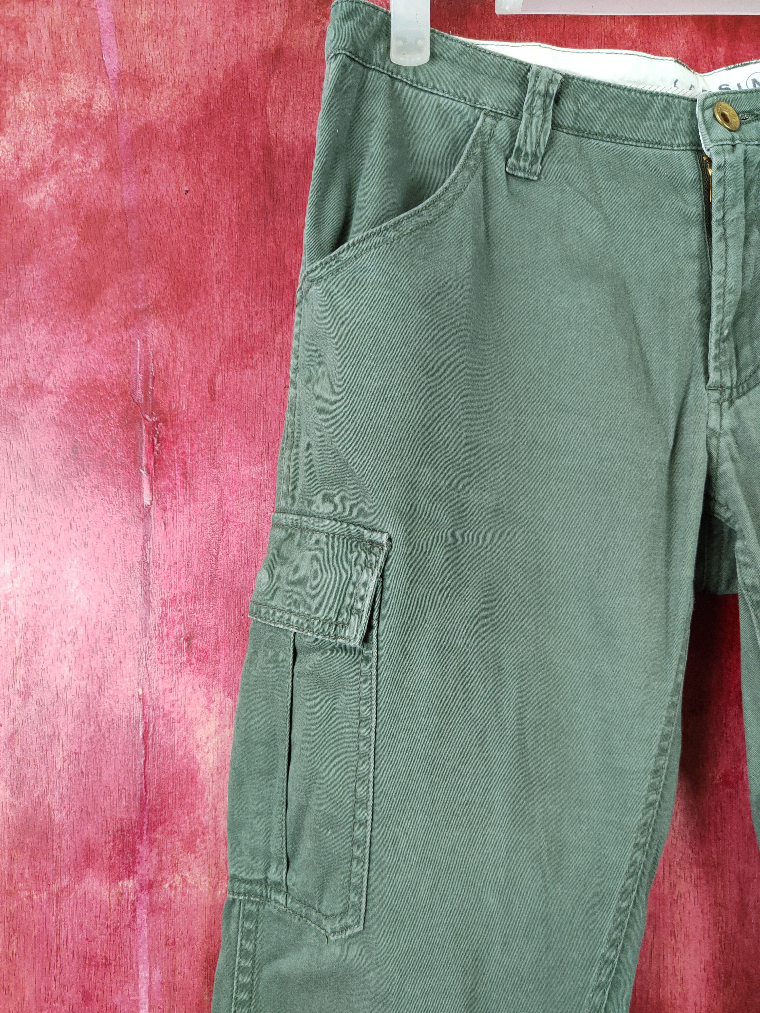 Japanese Brand × Vintage Lepsim Army Green Multi Pocket Tactical Cargo Pants #S442 Size US 32 / EU 48 - 3 Thumbnail