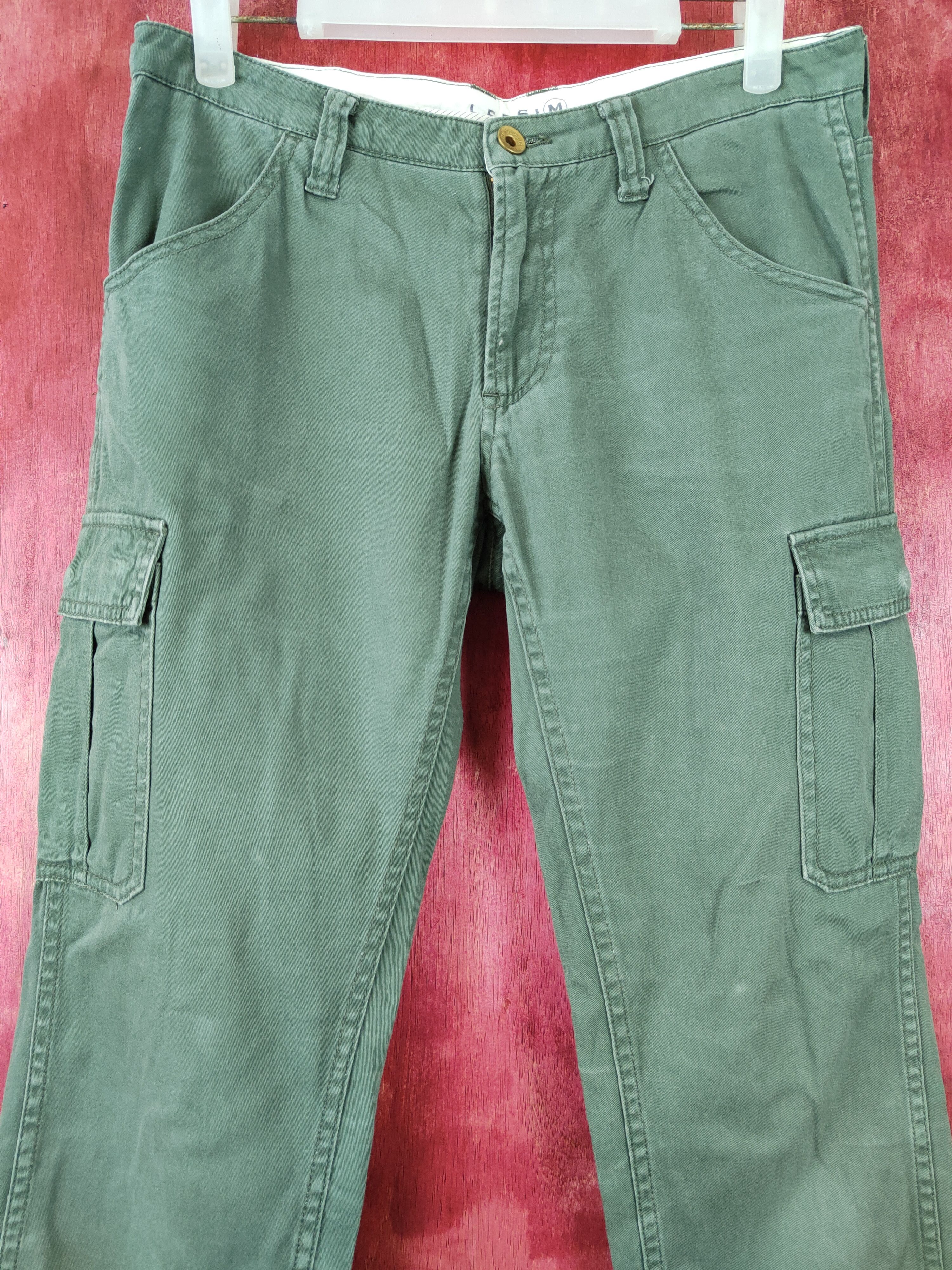 Japanese Brand × Vintage Lepsim Army Green Multi Pocket Tactical Cargo Pants #S442 Size US 32 / EU 48 - 2 Thumbnail
