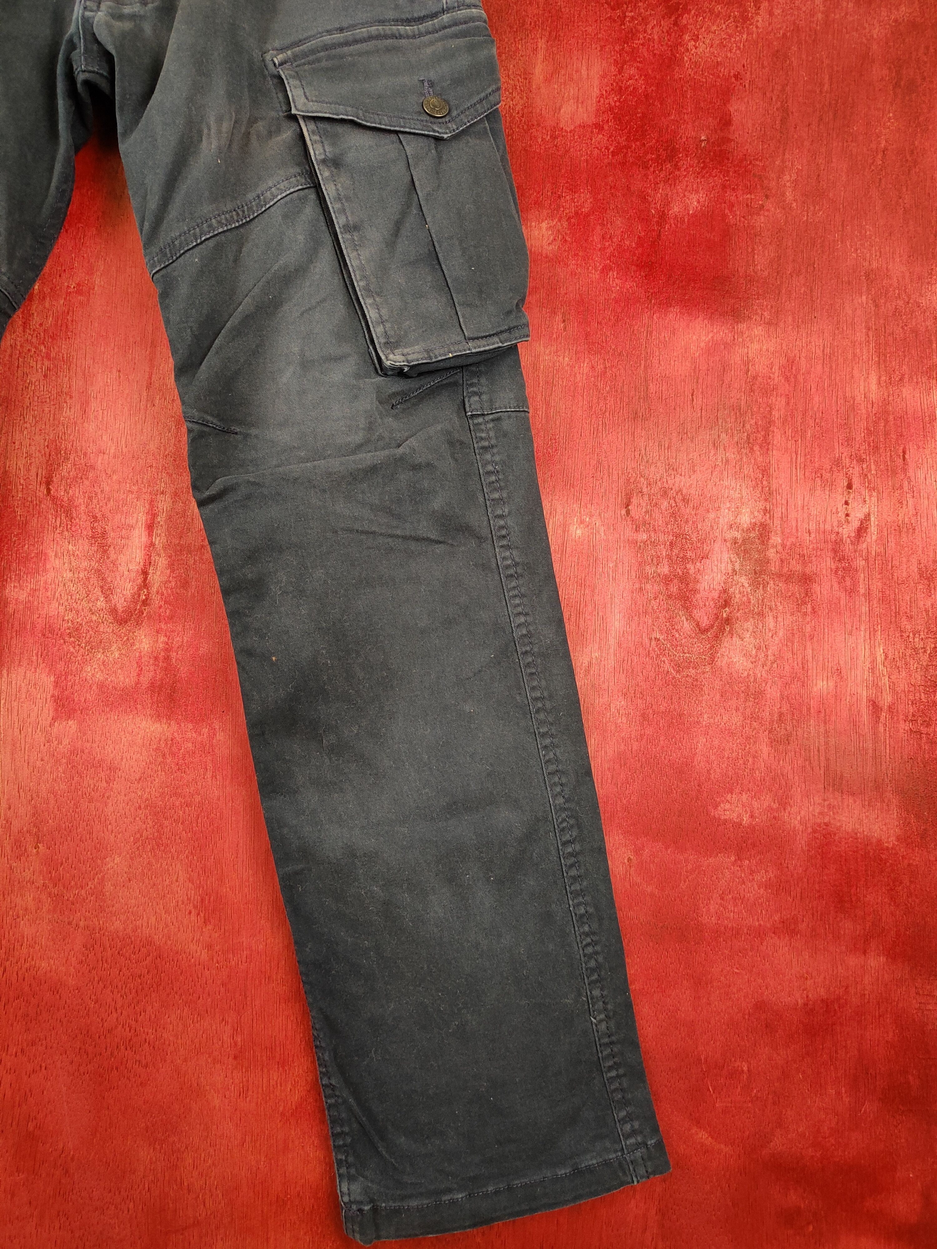 Faded Glory DL Geride Dark Blue Multi Pocket Tactical Cargo Pants #S437 Size US 32 / EU 48 - 8 Thumbnail