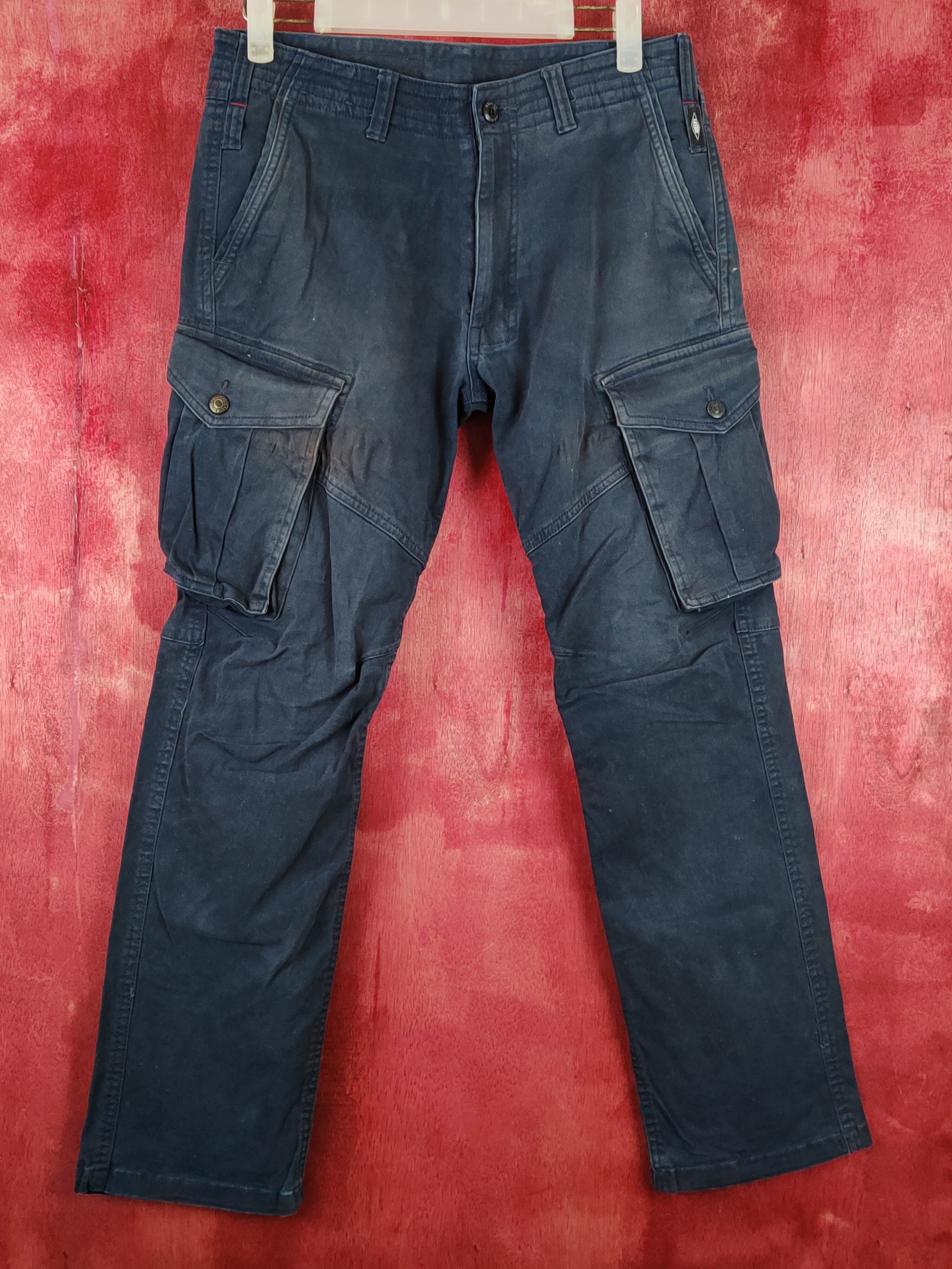 Faded Glory DL Geride Dark Blue Multi Pocket Tactical Cargo Pants #S437 Size US 32 / EU 48 - 1 Thumbnail