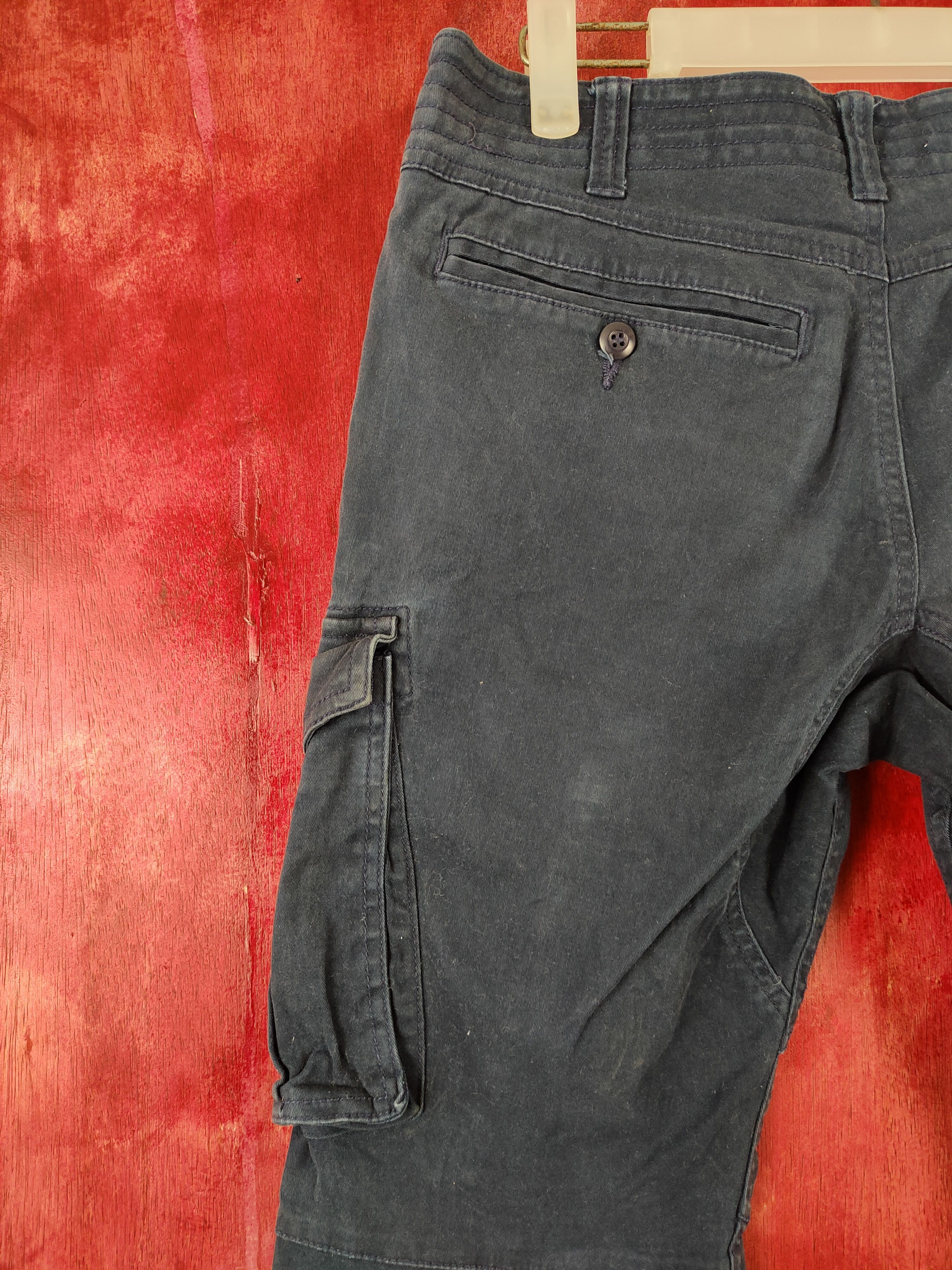 Faded Glory DL Geride Dark Blue Multi Pocket Tactical Cargo Pants #S437 Size US 32 / EU 48 - 10 Thumbnail