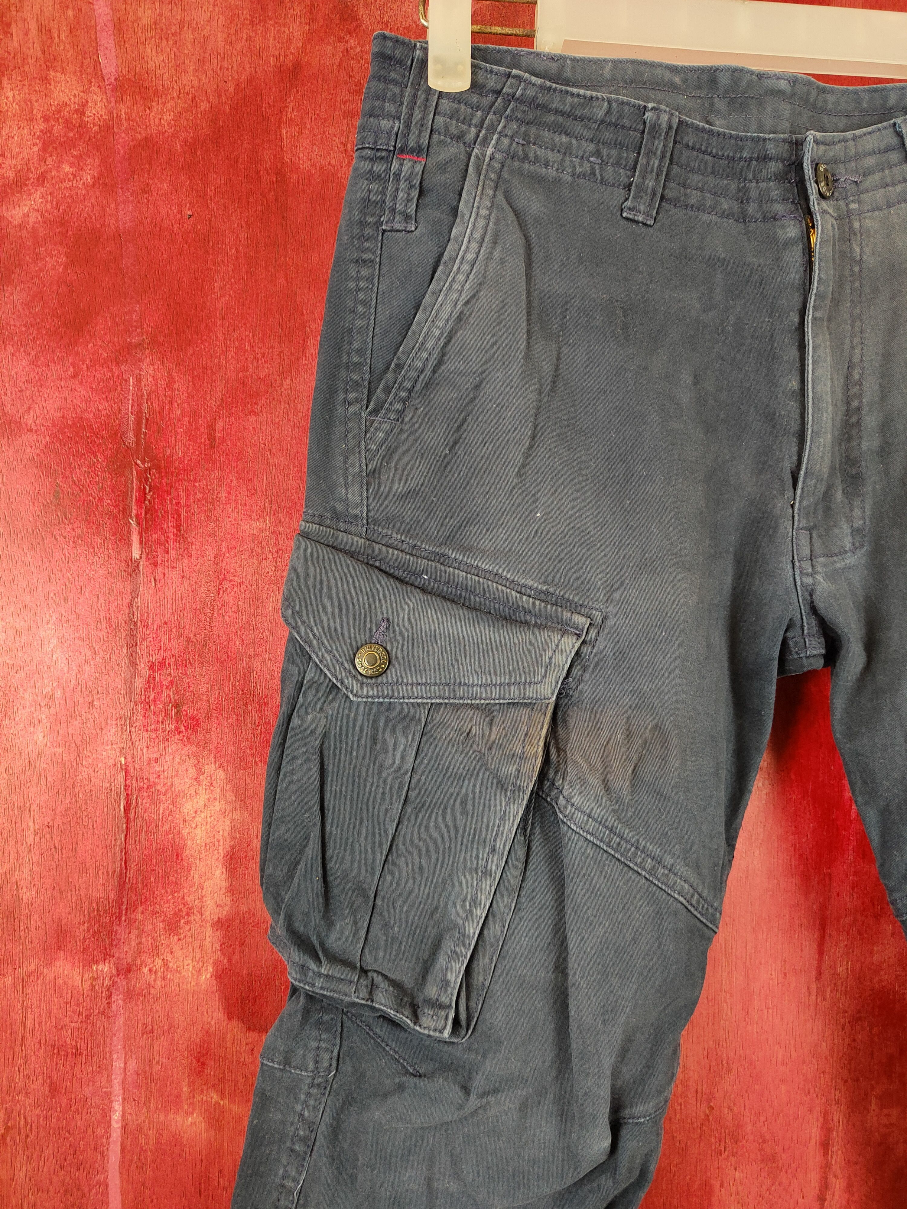 Faded Glory DL Geride Dark Blue Multi Pocket Tactical Cargo Pants #S437 Size US 32 / EU 48 - 4 Thumbnail