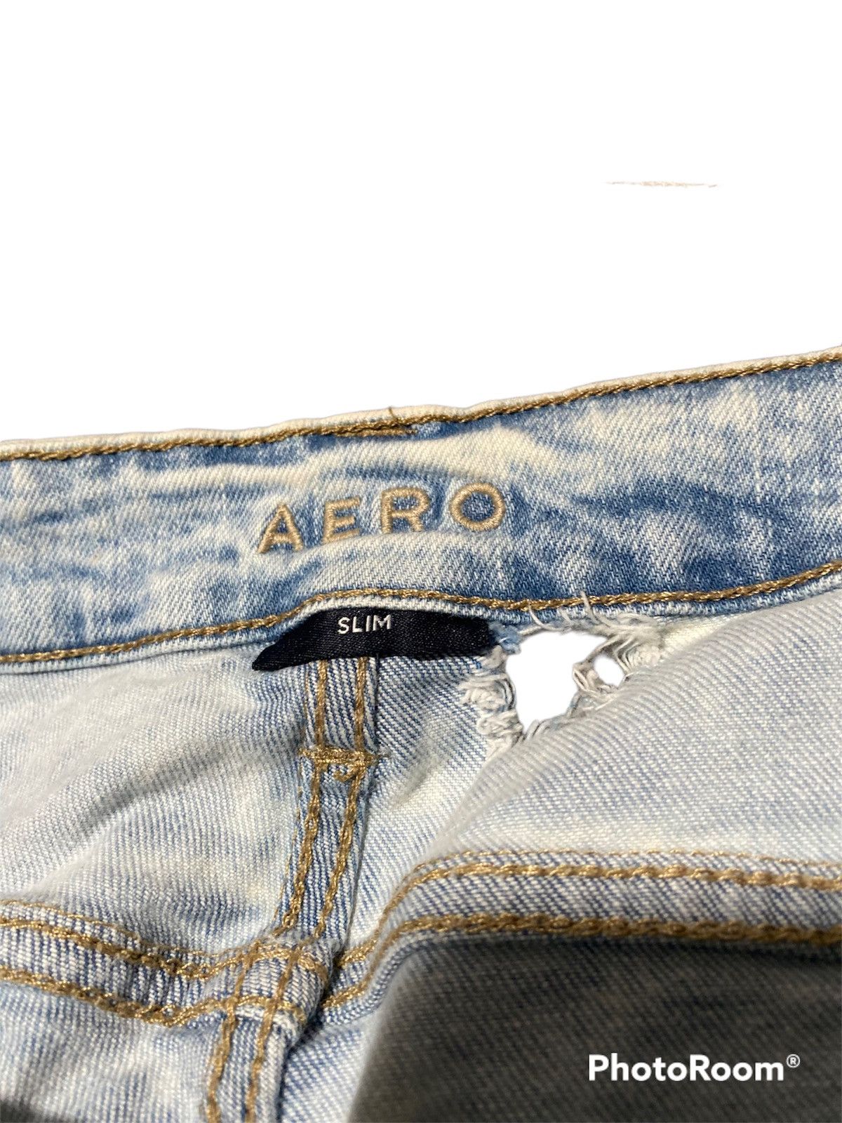 Aero Leathers × Japanese Brand × Vintage Denim Aero Jeans Slim Size US 33 - 3 Thumbnail