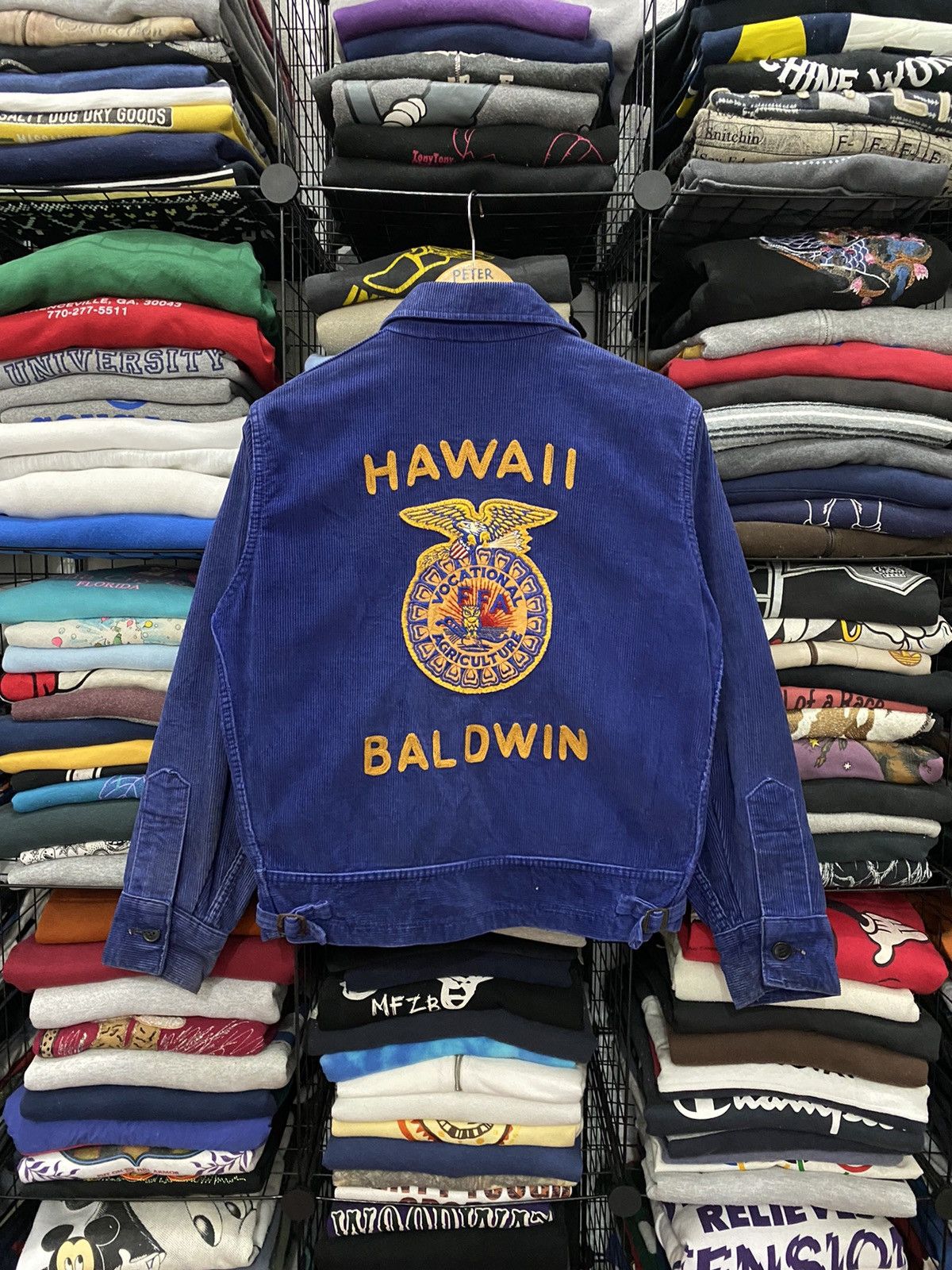 Streetwear × Vintage GK166 VINTAGE FFA CORDUROY JACKET HAWAII