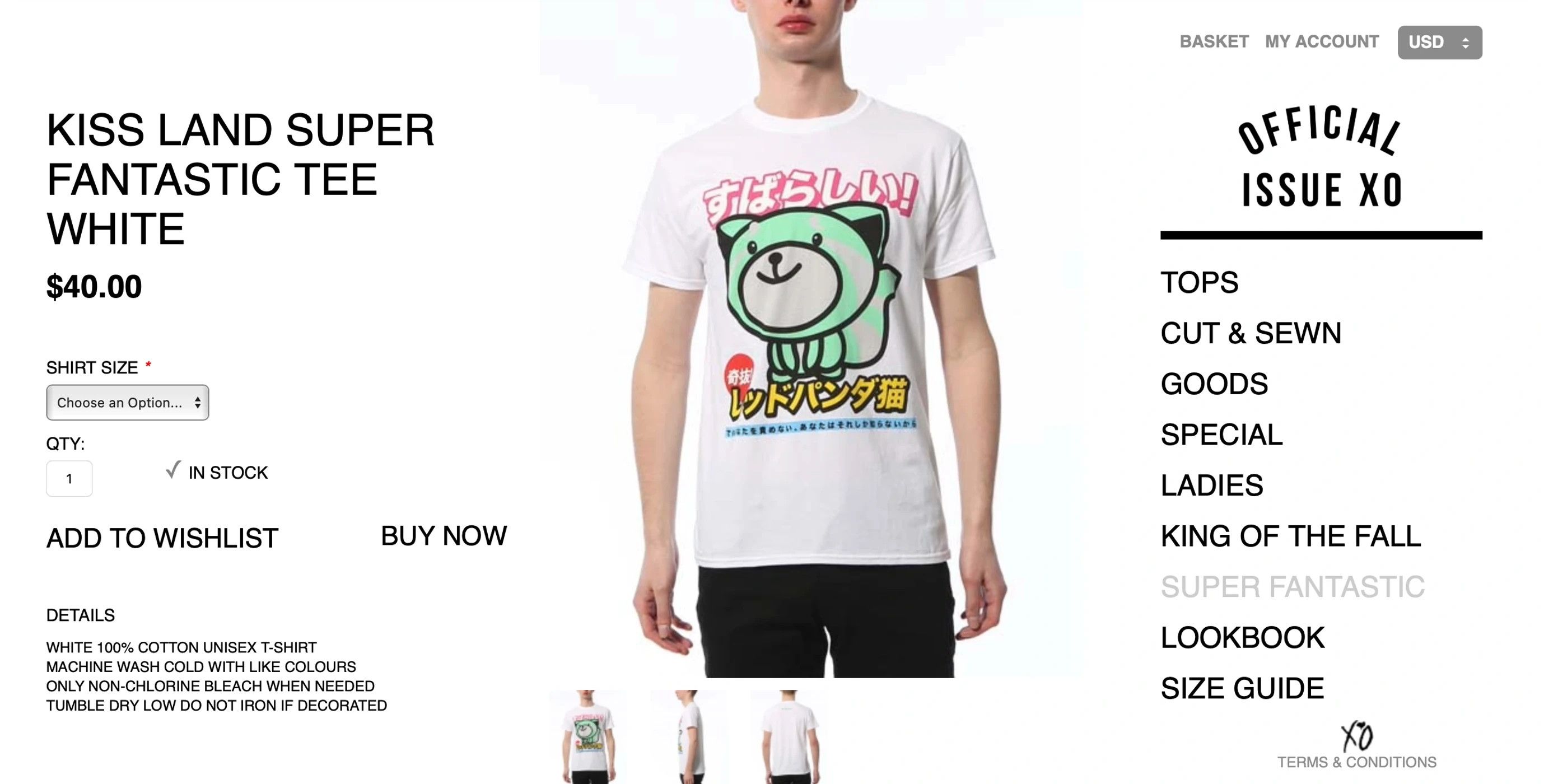 The Weeknd THE WEEKND OFFICIAL ISSUE XO KISS LAND 2013 OG TEE T-SHIRT Size US L / EU 52-54 / 3 - 7 Thumbnail