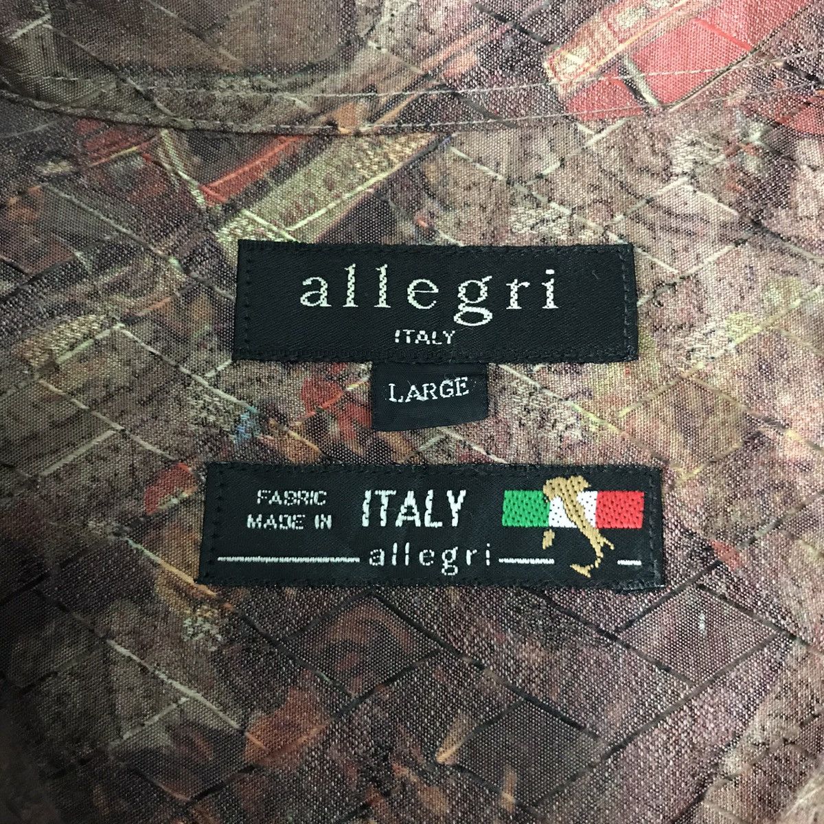 Allegri 💥Steals💥Nice Overprinted Allegri Long Sleeve Buttons Up Size US L / EU 52-54 / 3 - 14 Thumbnail