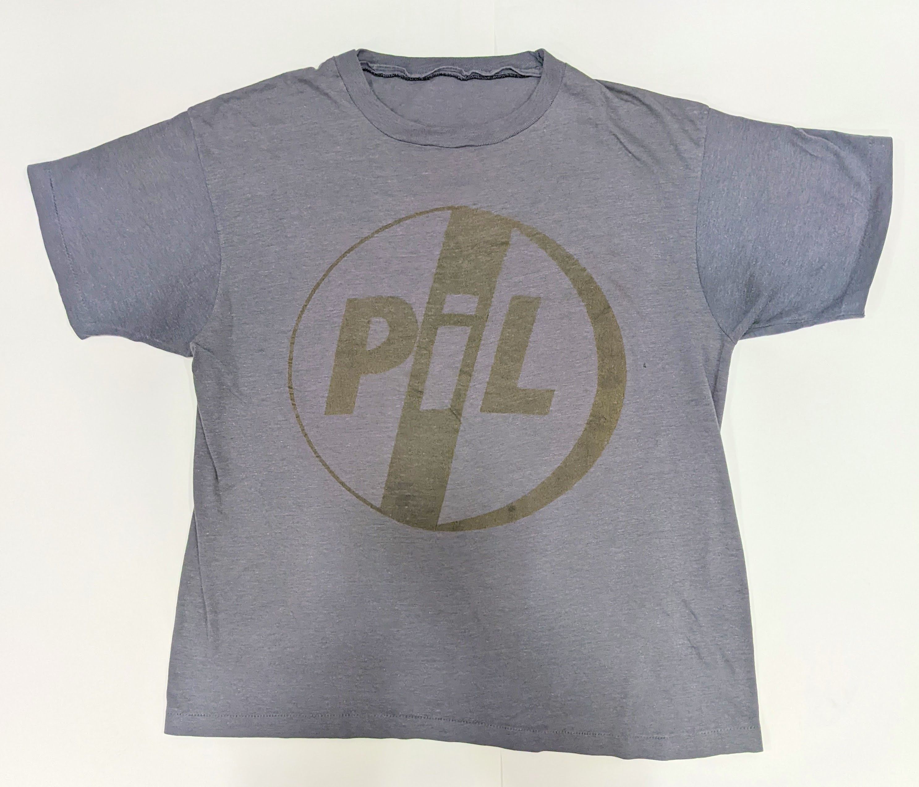 Public Image Limited PiL Happy Gray Vintage Concert T 1987 Short 