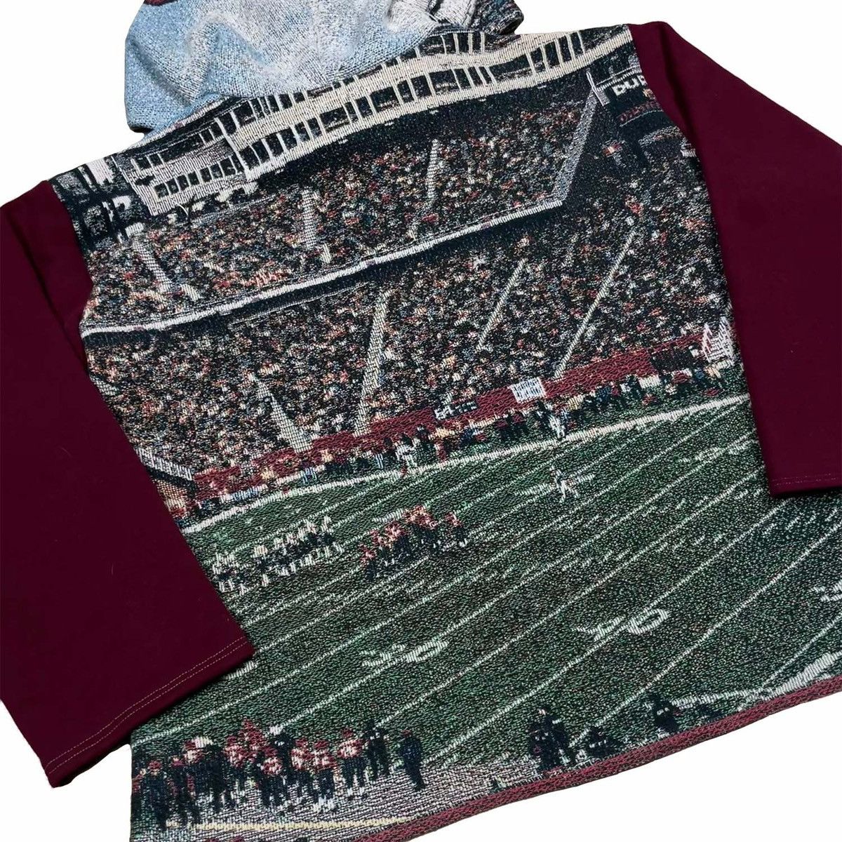 Handmade Cut and Sewn STADIUM Woven Blanket Hoodie Size US M / EU 48-50 / 2 - 4 Thumbnail