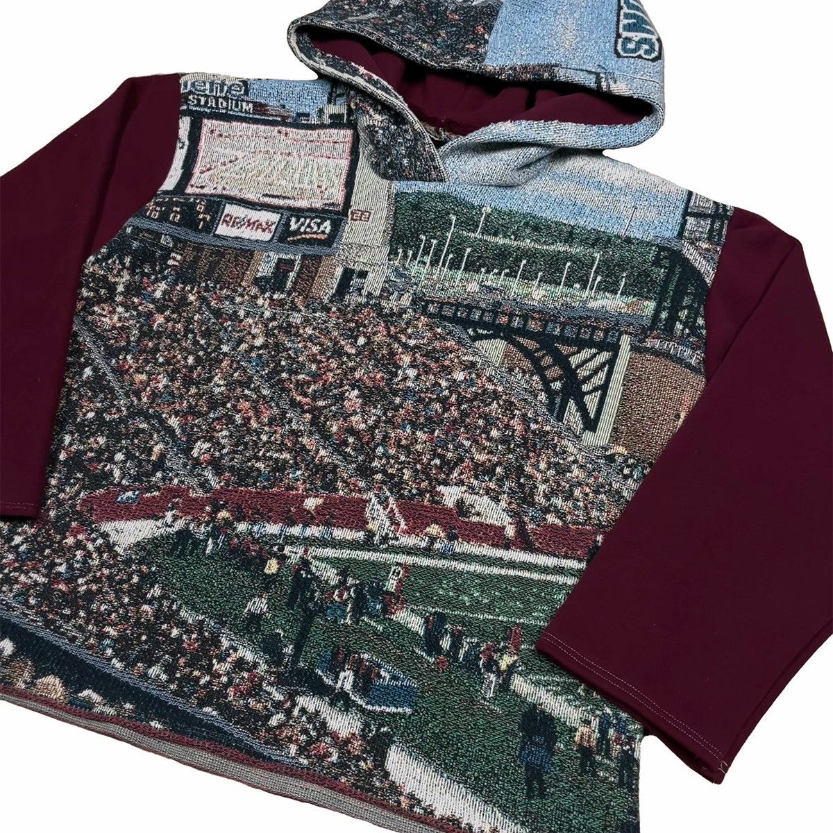 Handmade Cut and Sewn STADIUM Woven Blanket Hoodie Size US M / EU 48-50 / 2 - 2 Thumbnail
