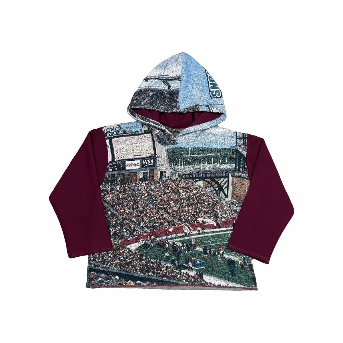 Handmade Cut and Sewn STADIUM Woven Blanket Hoodie Size US M / EU 48-50 / 2 - 1 Thumbnail