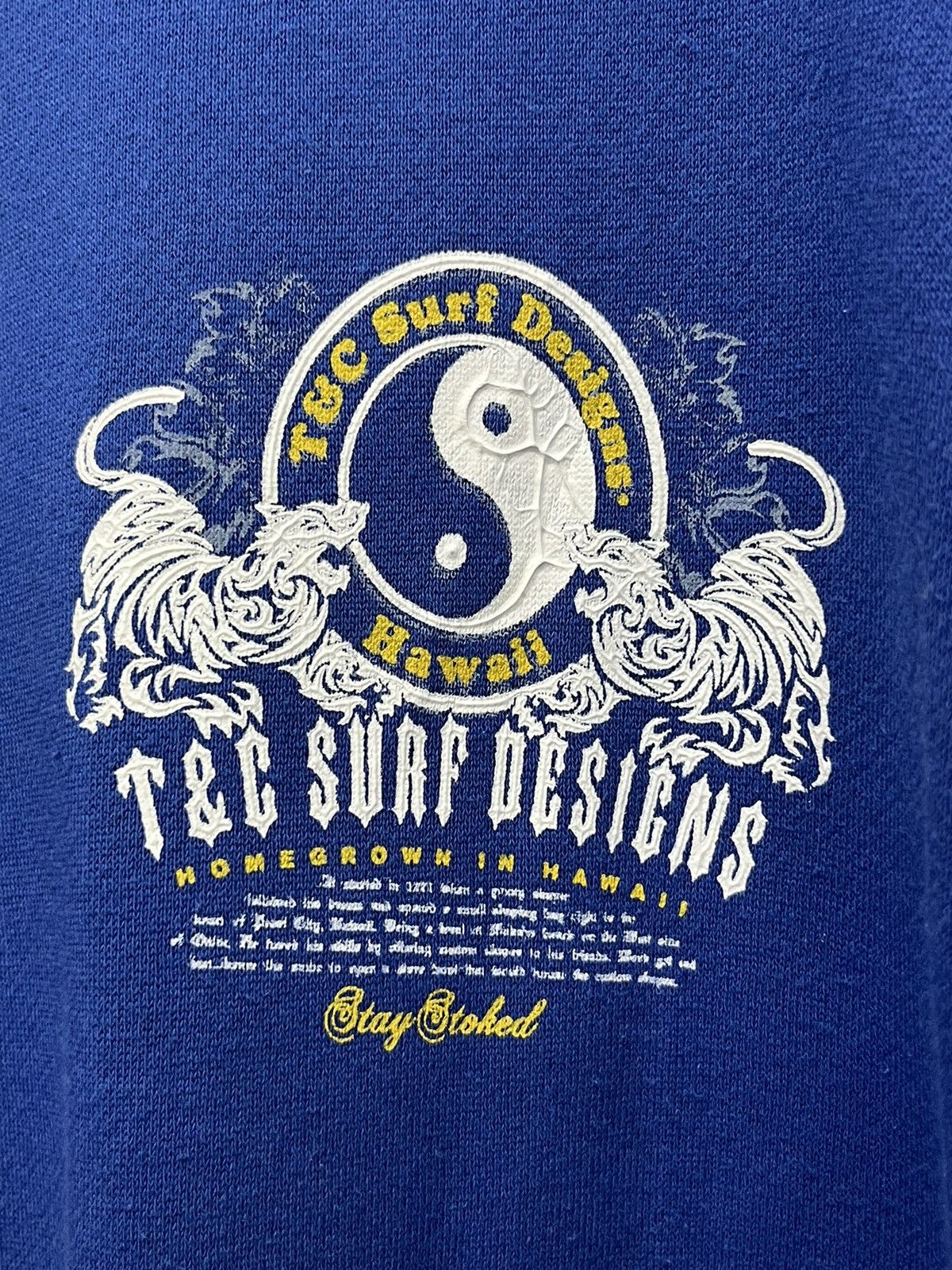 Japanese Brand T&C Surf Designs Homegrown In Hawaii Sukajan Tiger Sweater Size US L / EU 52-54 / 3 - 6 Thumbnail