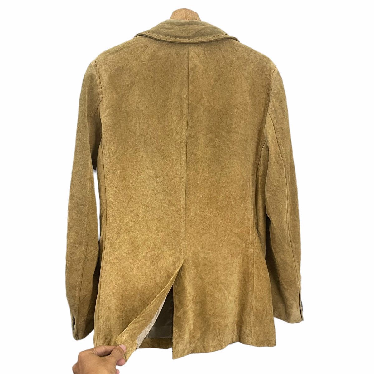 ABAHOUSE × Japanese Brand × Leather 💥 ABAHOUSE RICH BROWN SUEDE JACKET Size US M / EU 48-50 / 2 - 8 Thumbnail