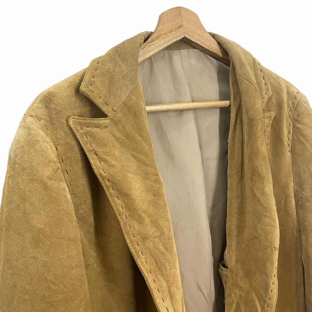 ABAHOUSE × Japanese Brand × Leather 💥 ABAHOUSE RICH BROWN SUEDE JACKET Size US M / EU 48-50 / 2 - 6 Thumbnail