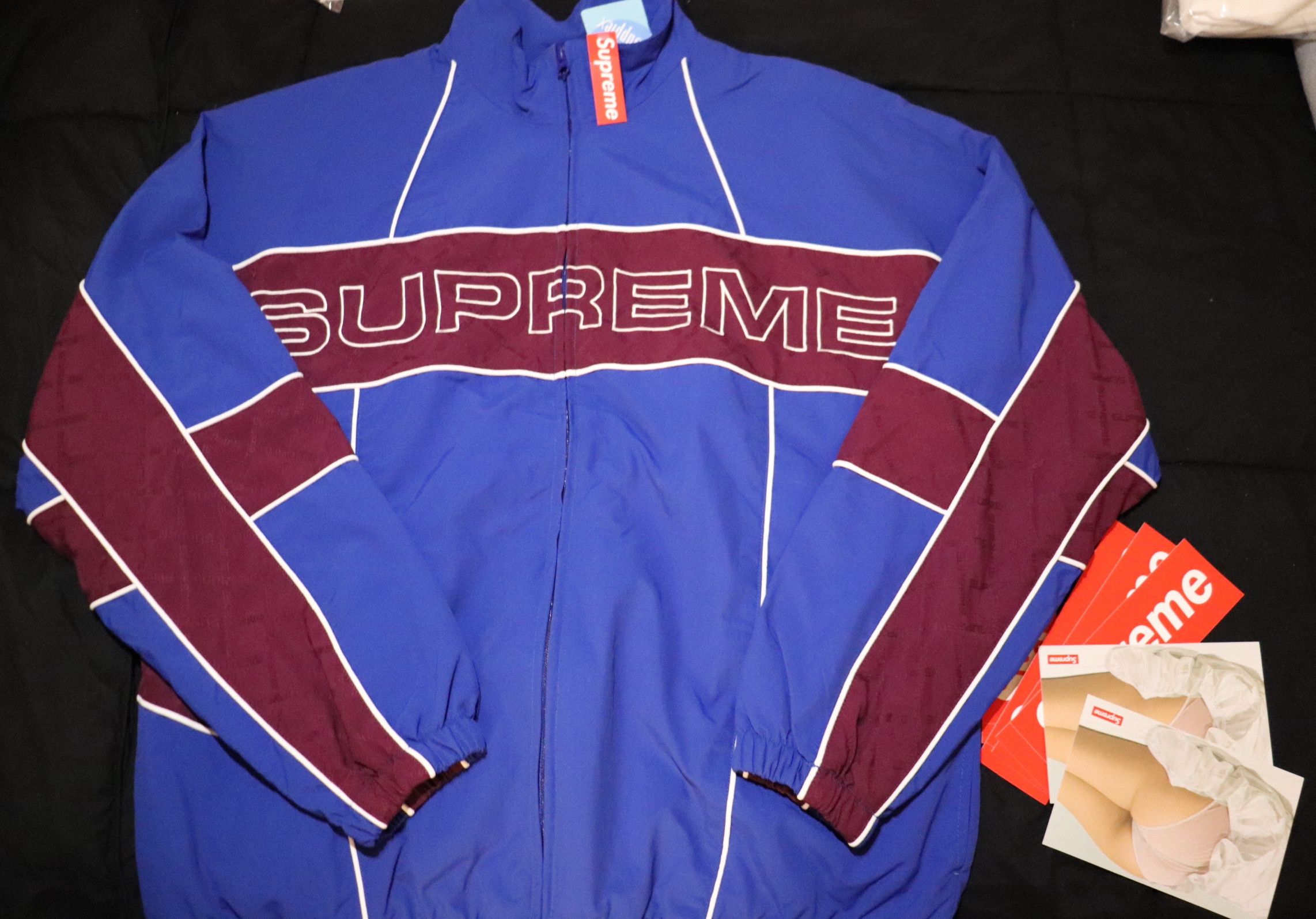 Supreme Supreme Royal Jacquard Panel Track Jacket | Grailed