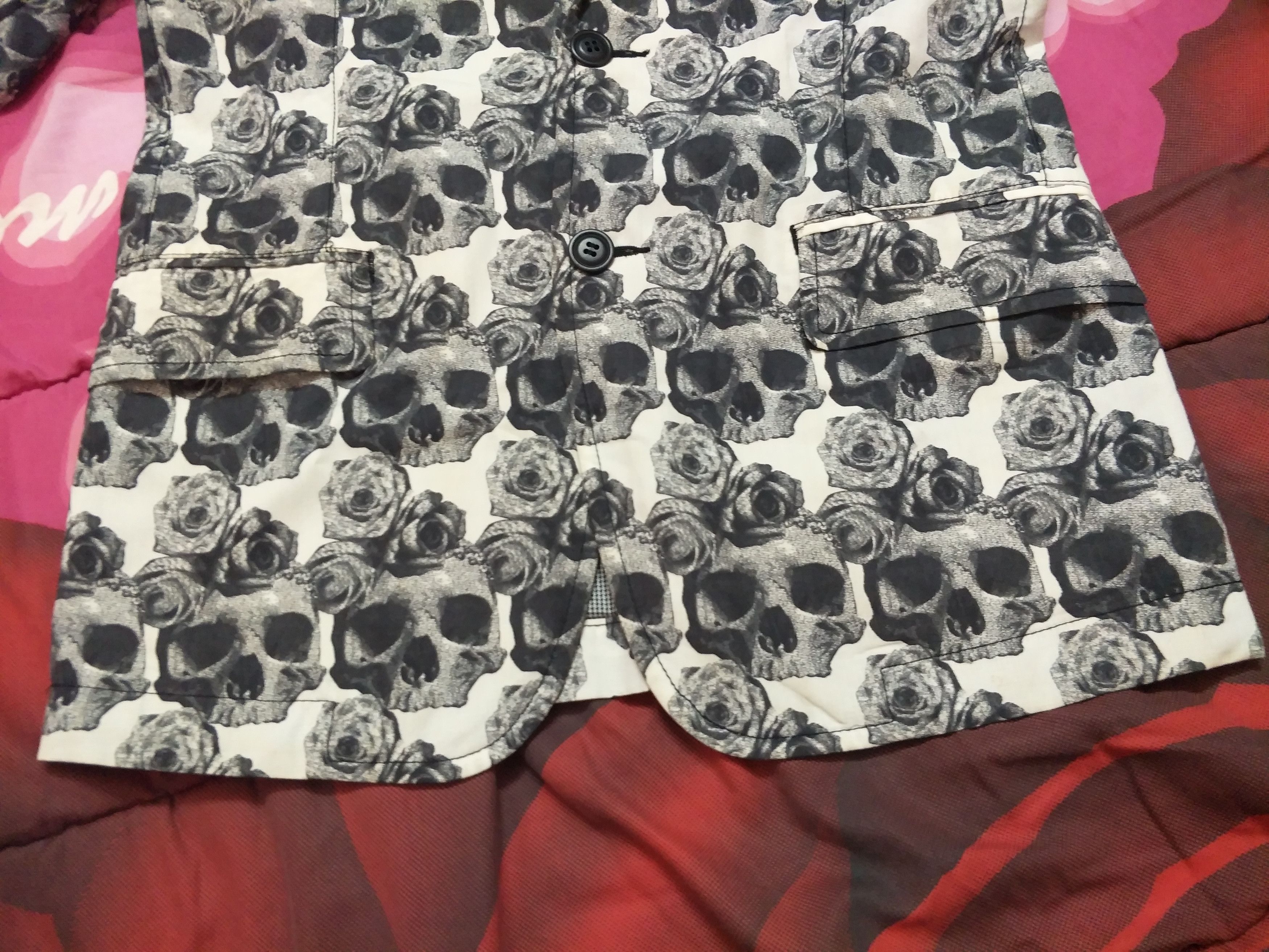 Comme des Garcons 🔥S/S10 Runway Skull Roses Gray Coat Blazer CDG Size US S / EU 44-46 / 1 - 5 Thumbnail